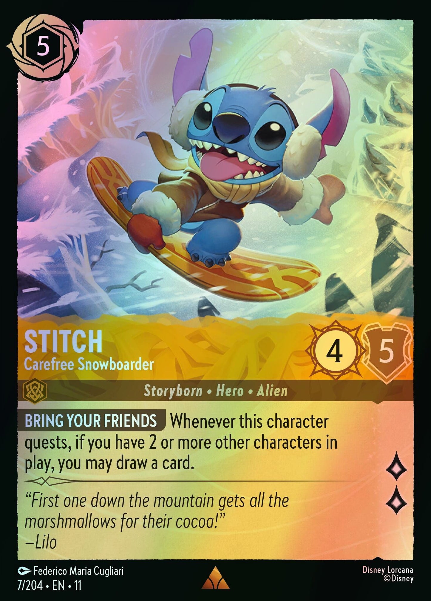 Stitch, Carefree Snowboarder (11) #7 [EN/F]