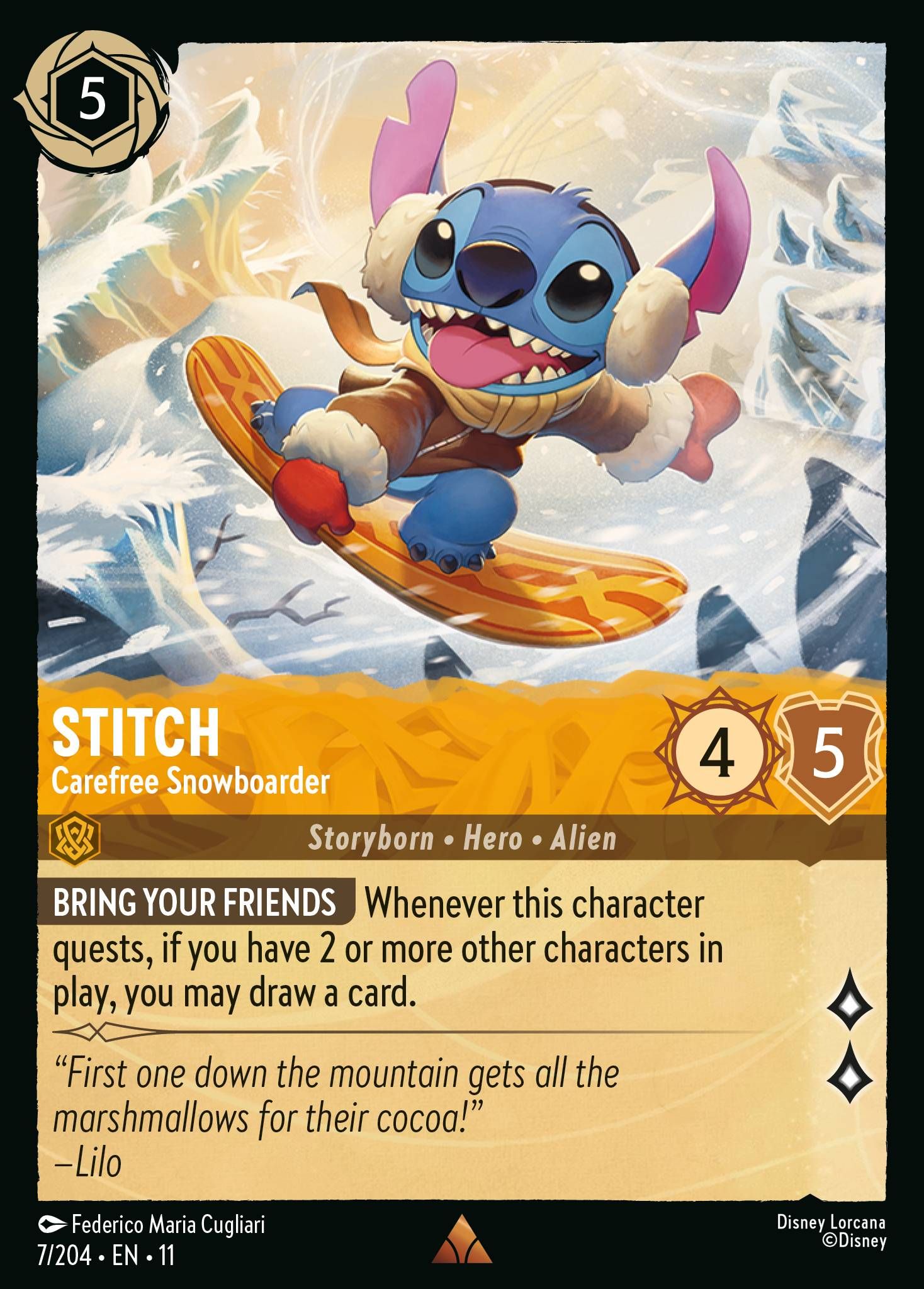 Stitch, Carefree Snowboarder (11) #7 [EN/N]