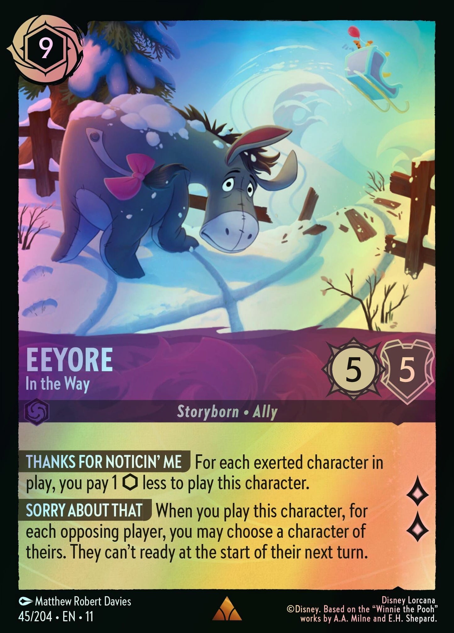 Eeyore, In the Way (11) #45 [EN/F] s/o