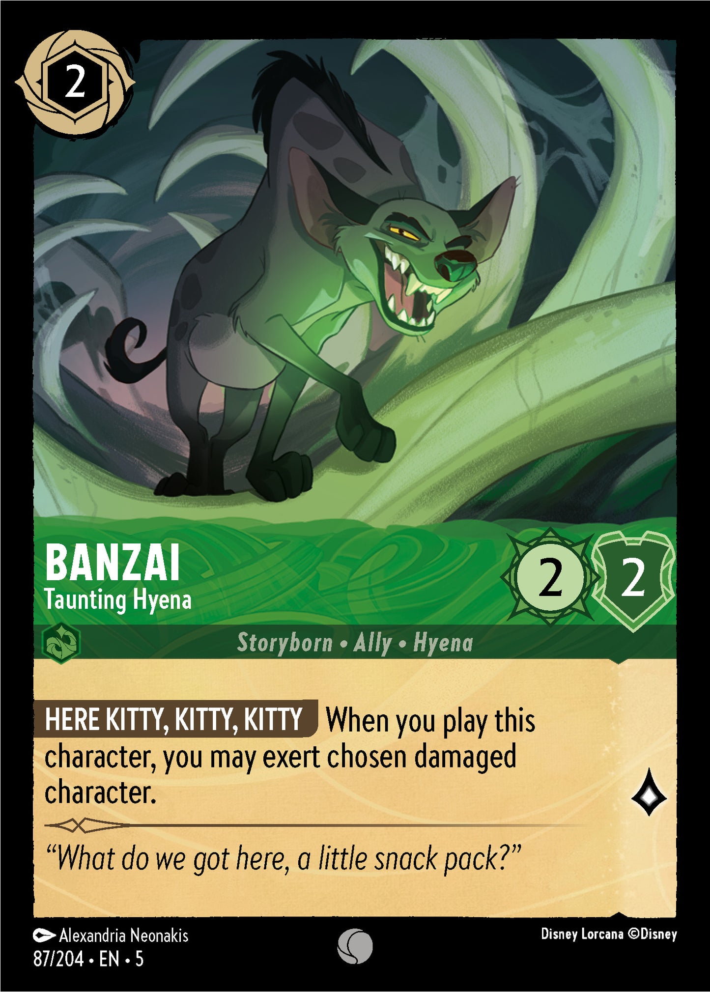Banzai, Taunting Hyena (5) #87 [EN/N]