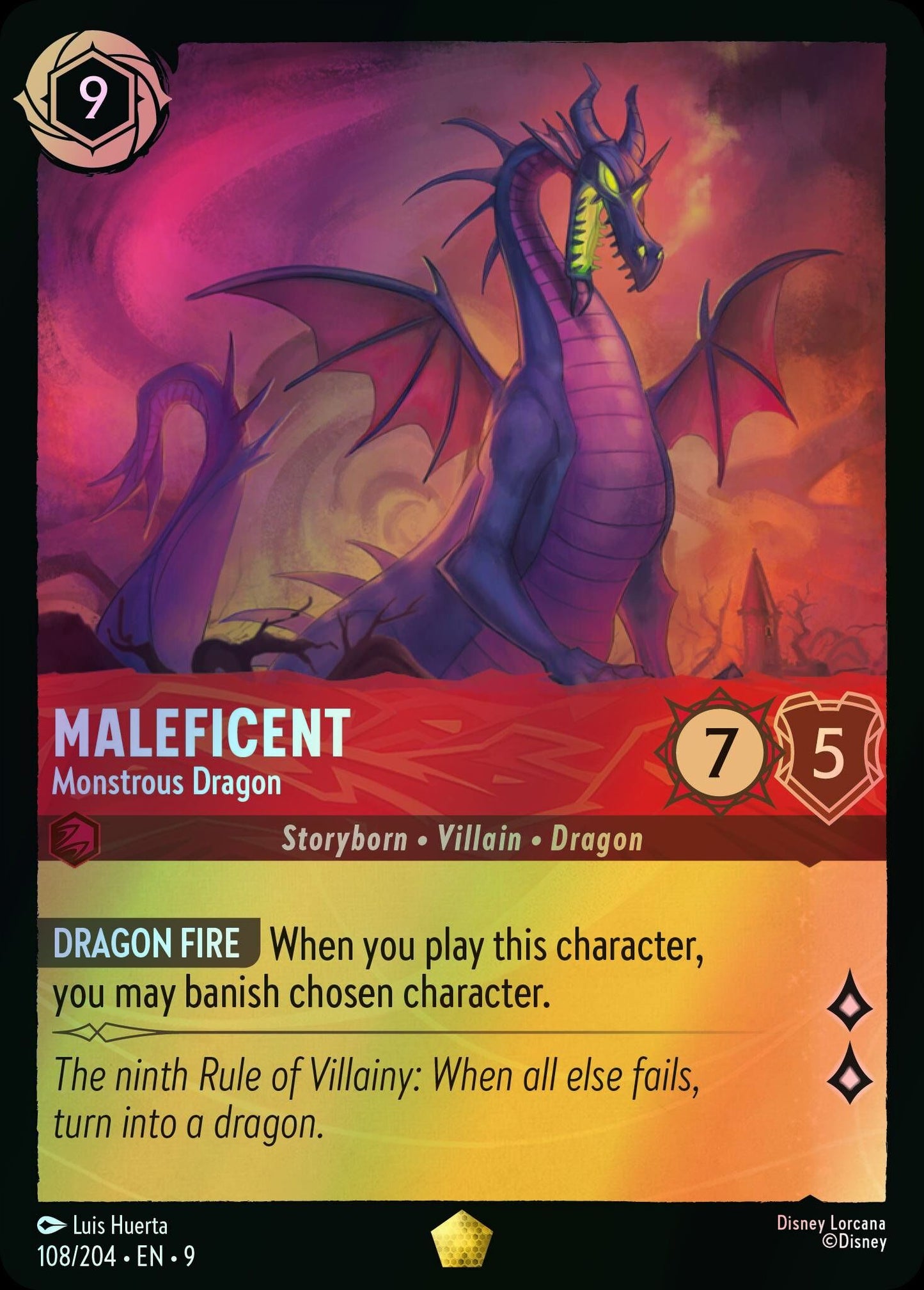 Maleficent, Monstrous Dragon (9) #108 [EN/F] s/o