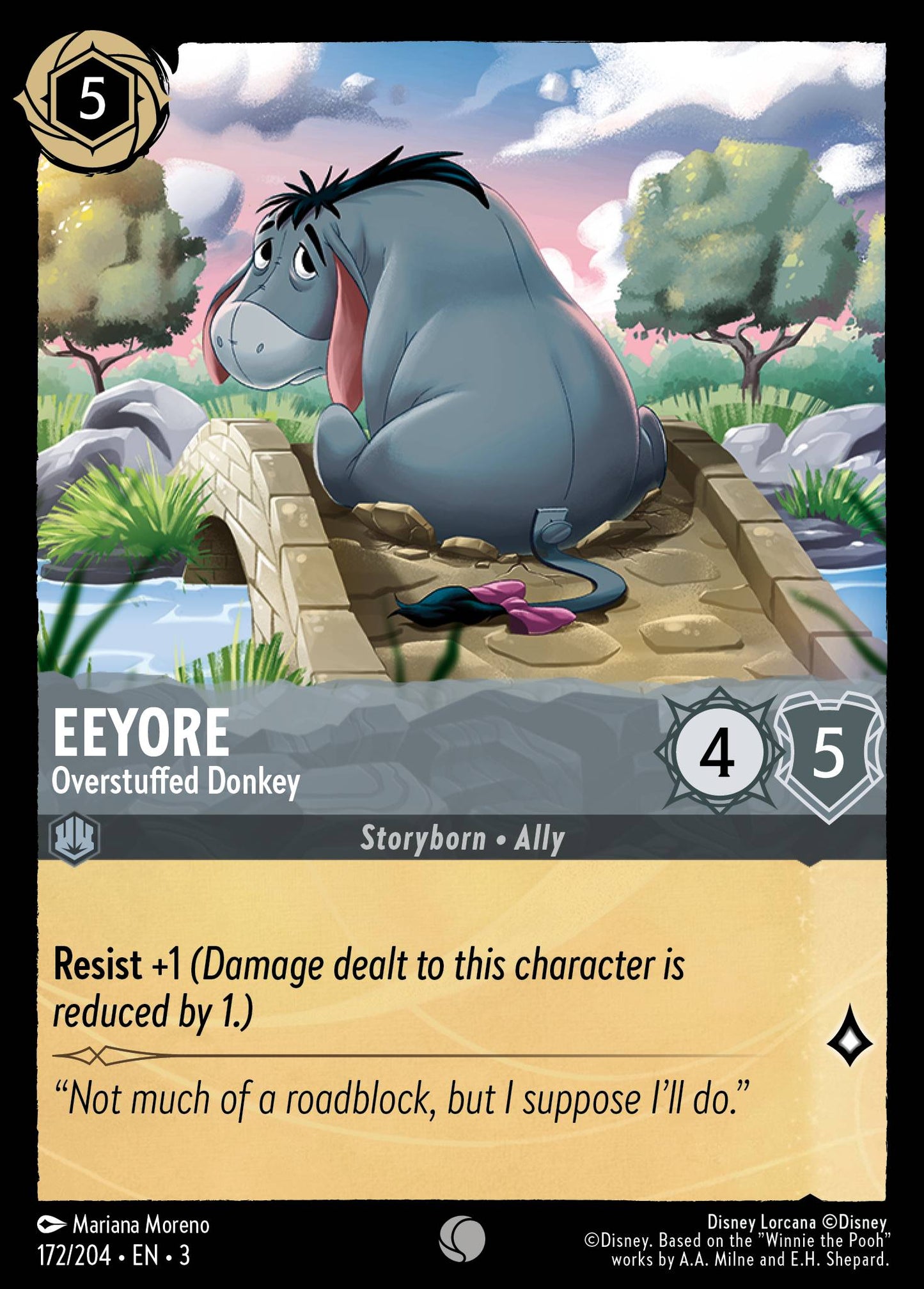 Eeyore, Overstuffed Donkey (3) #172 [EN/N]