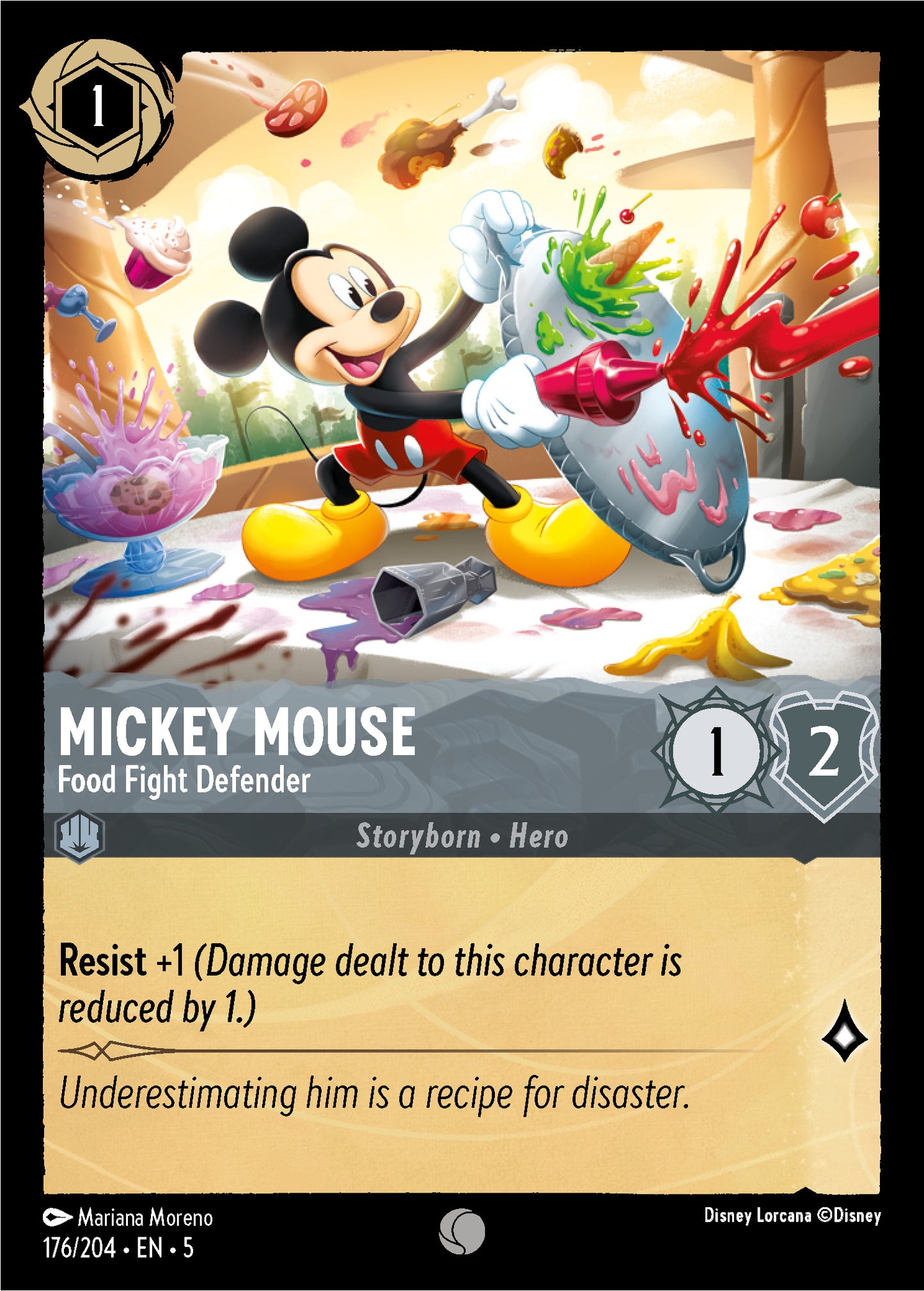 Mickey Mouse, Food Fight Defender (5) #176 [EN/N] s/o