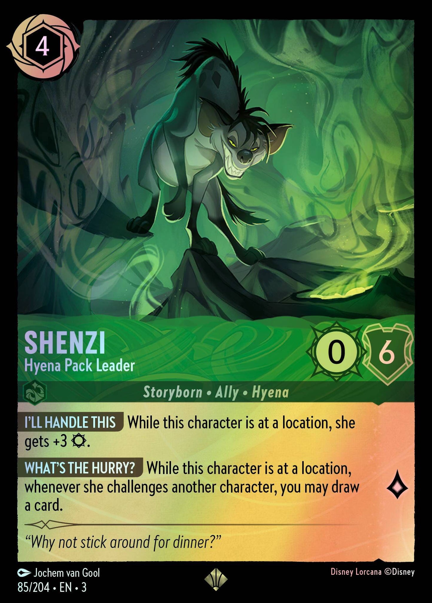Shenzi, Hyena Pack Leader (3) #85 [EN/F] s/o
