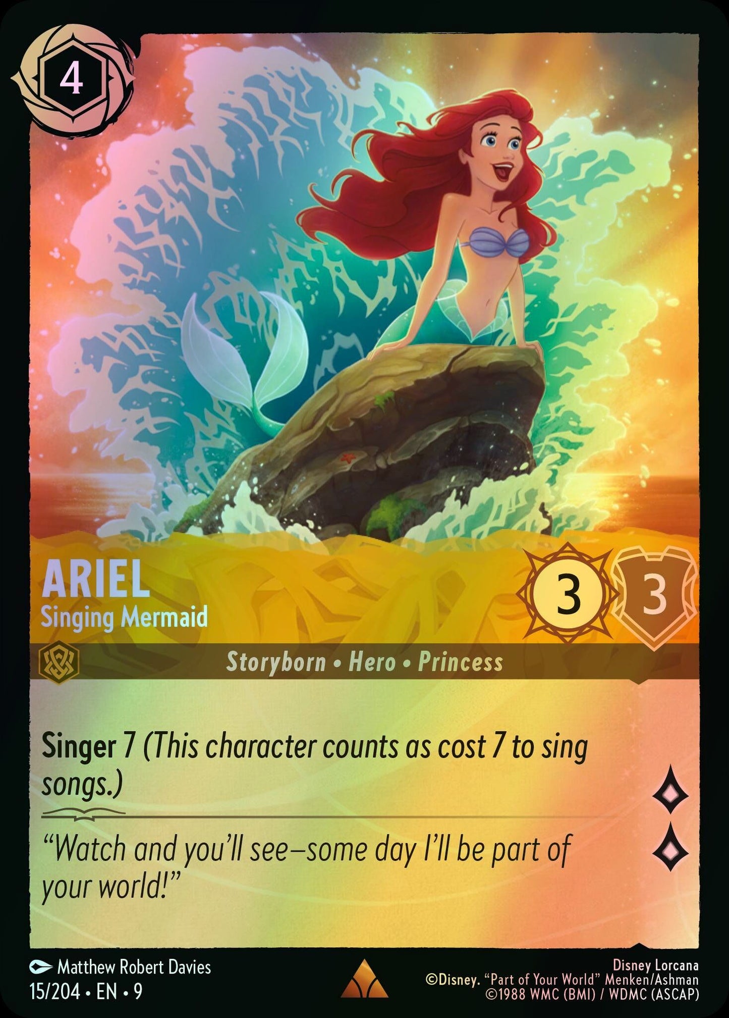 Ariel, Singing Mermaid (9) #15 [EN/F] s/o