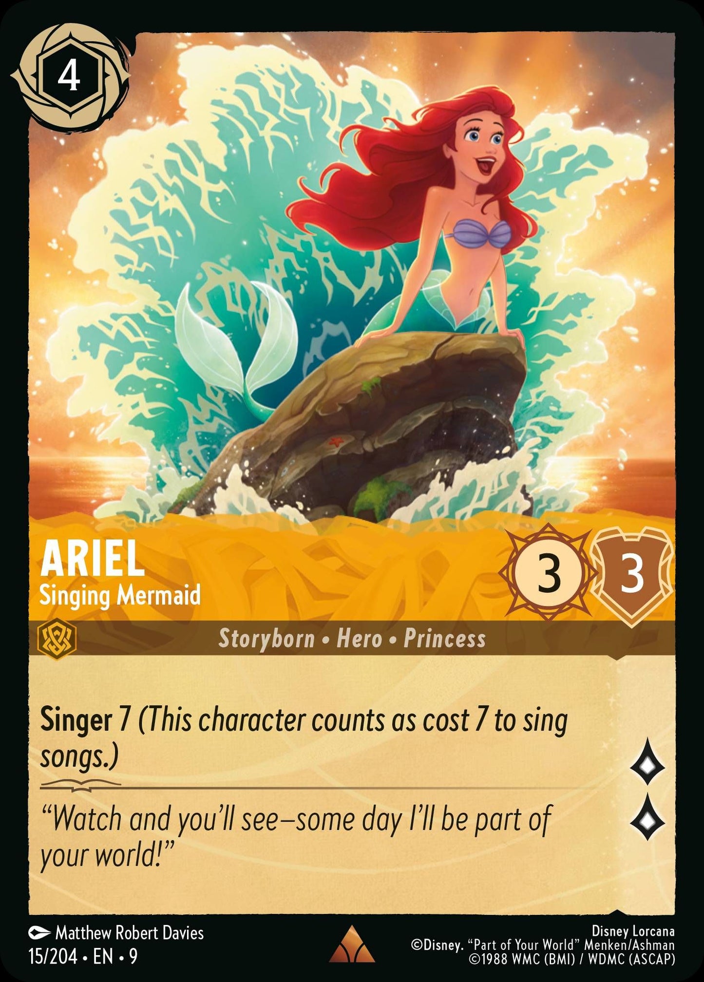 Ariel, Singing Mermaid (9) #15 [EN/N] s/o