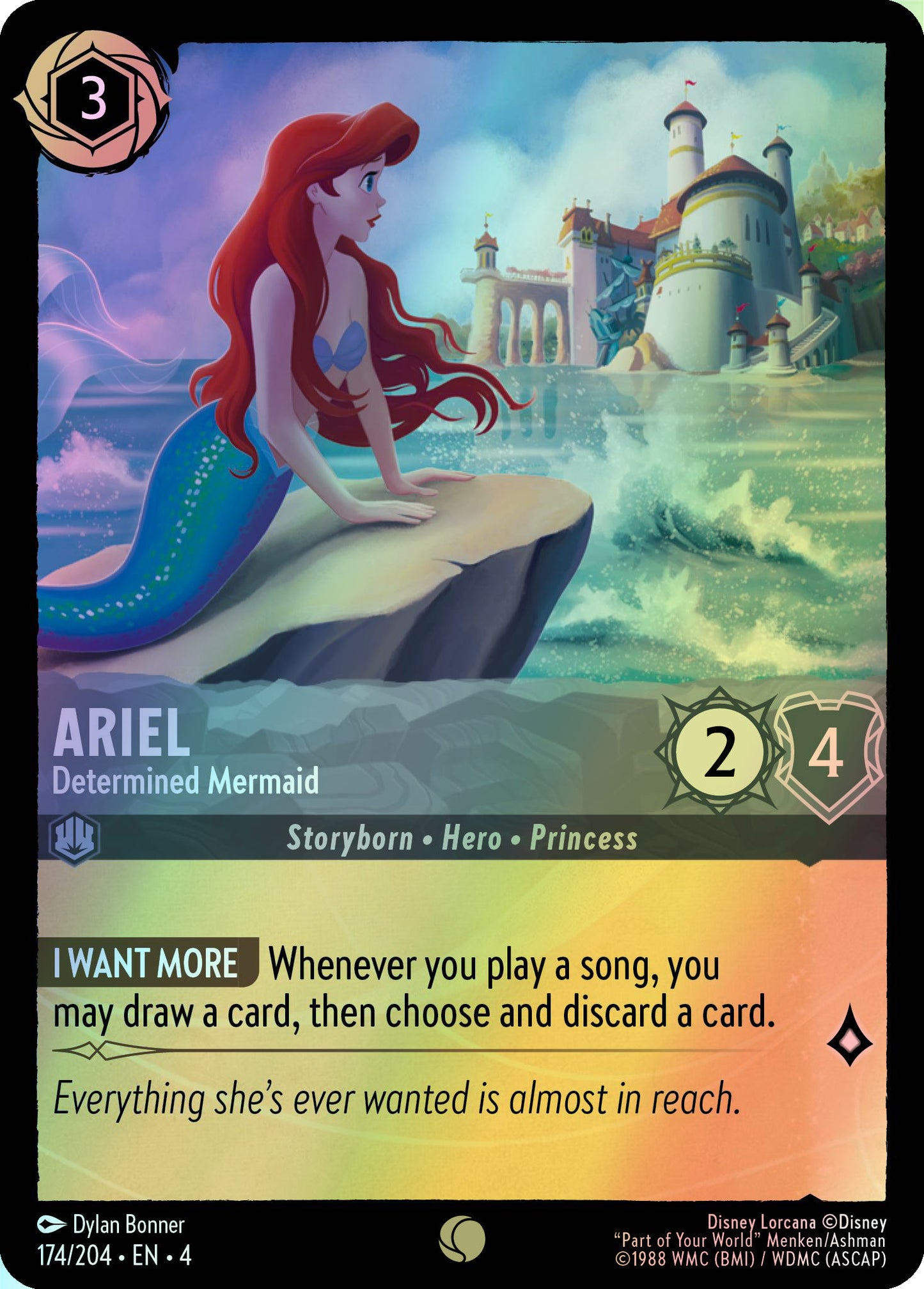 Ariel, Determined Mermaid (4) #174 [EN/F] s/o