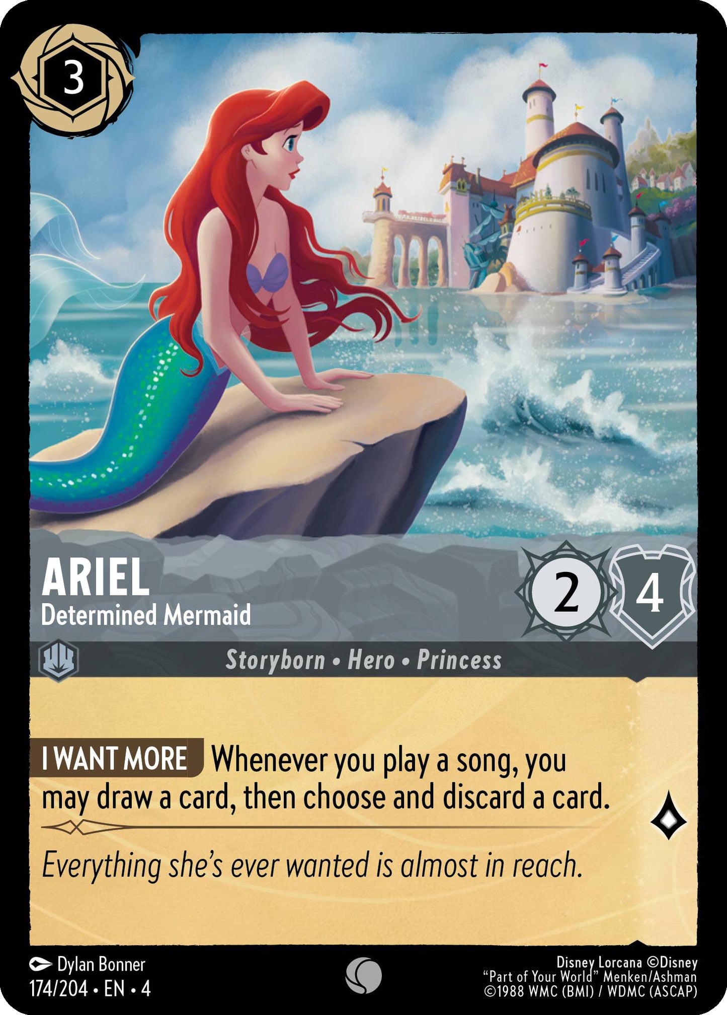 Ariel, Determined Mermaid (4) #174 [EN/N]