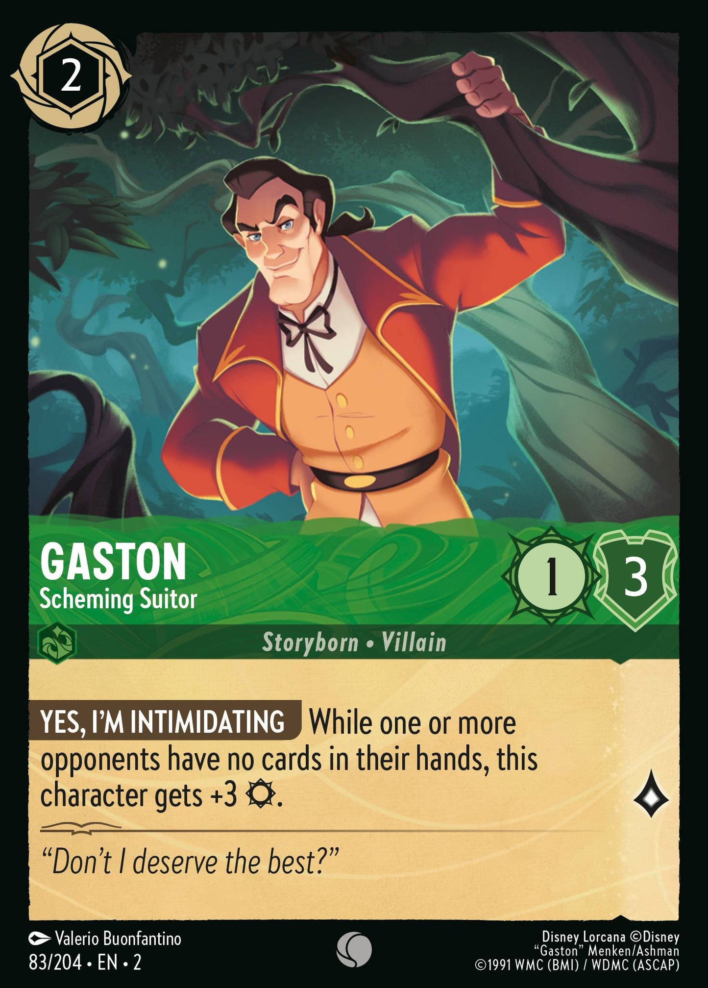 Gaston, Scheming Suitor (2) #83 [EN/N] s/o