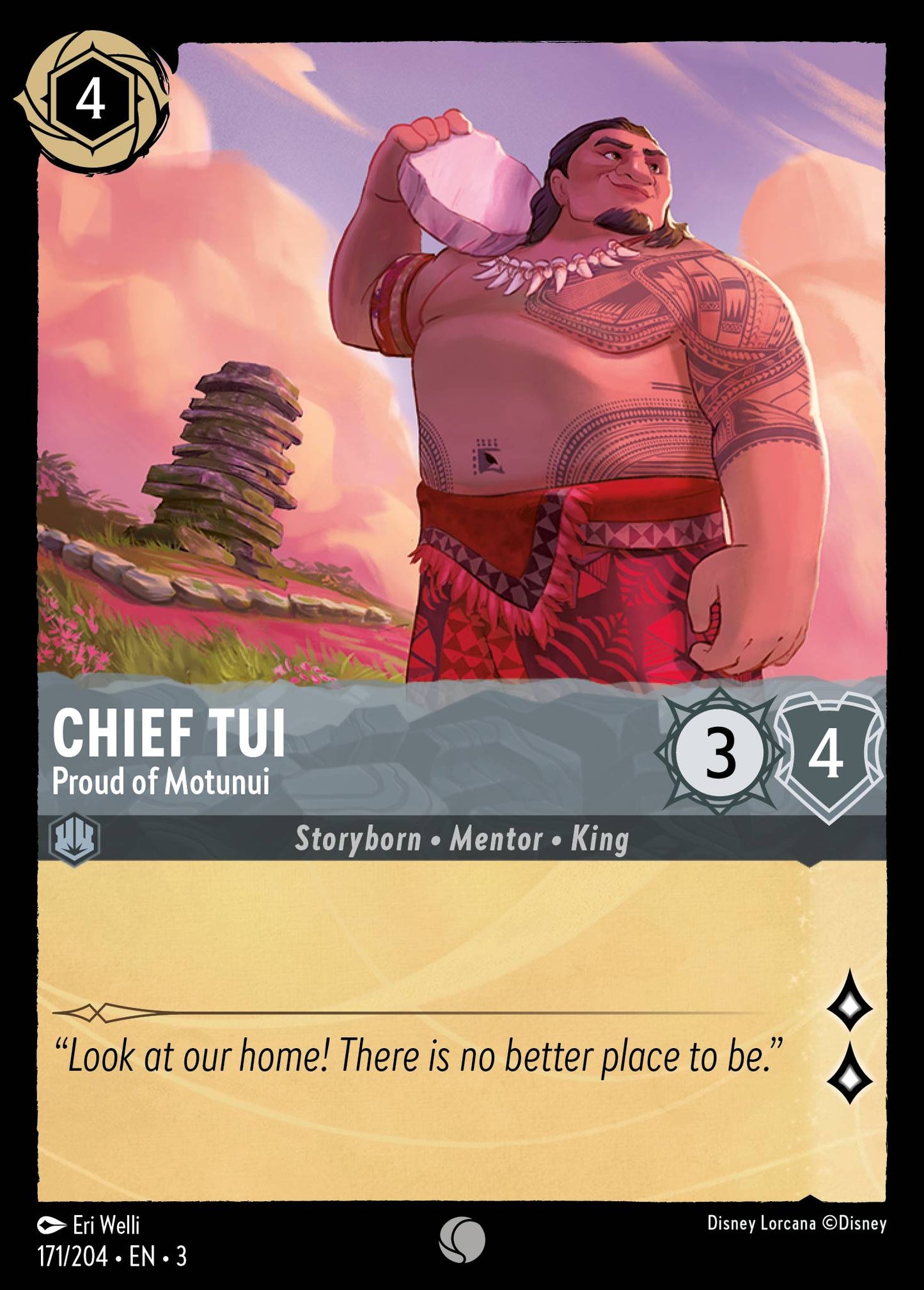 Chief Tui, Proud of Motunui (3) #171 [EN/N] s/o