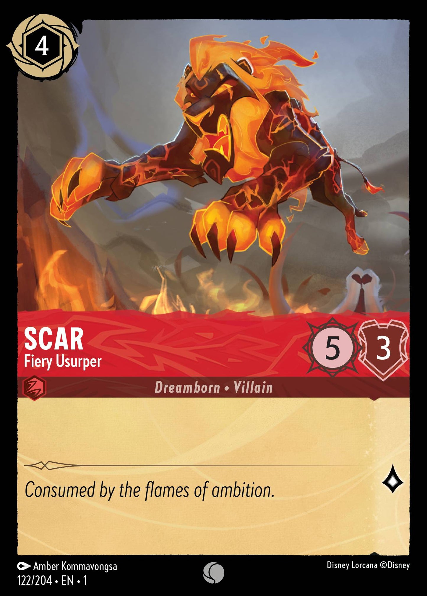 Scar, Fiery Usurper (1) #122 [EN/N] s/o