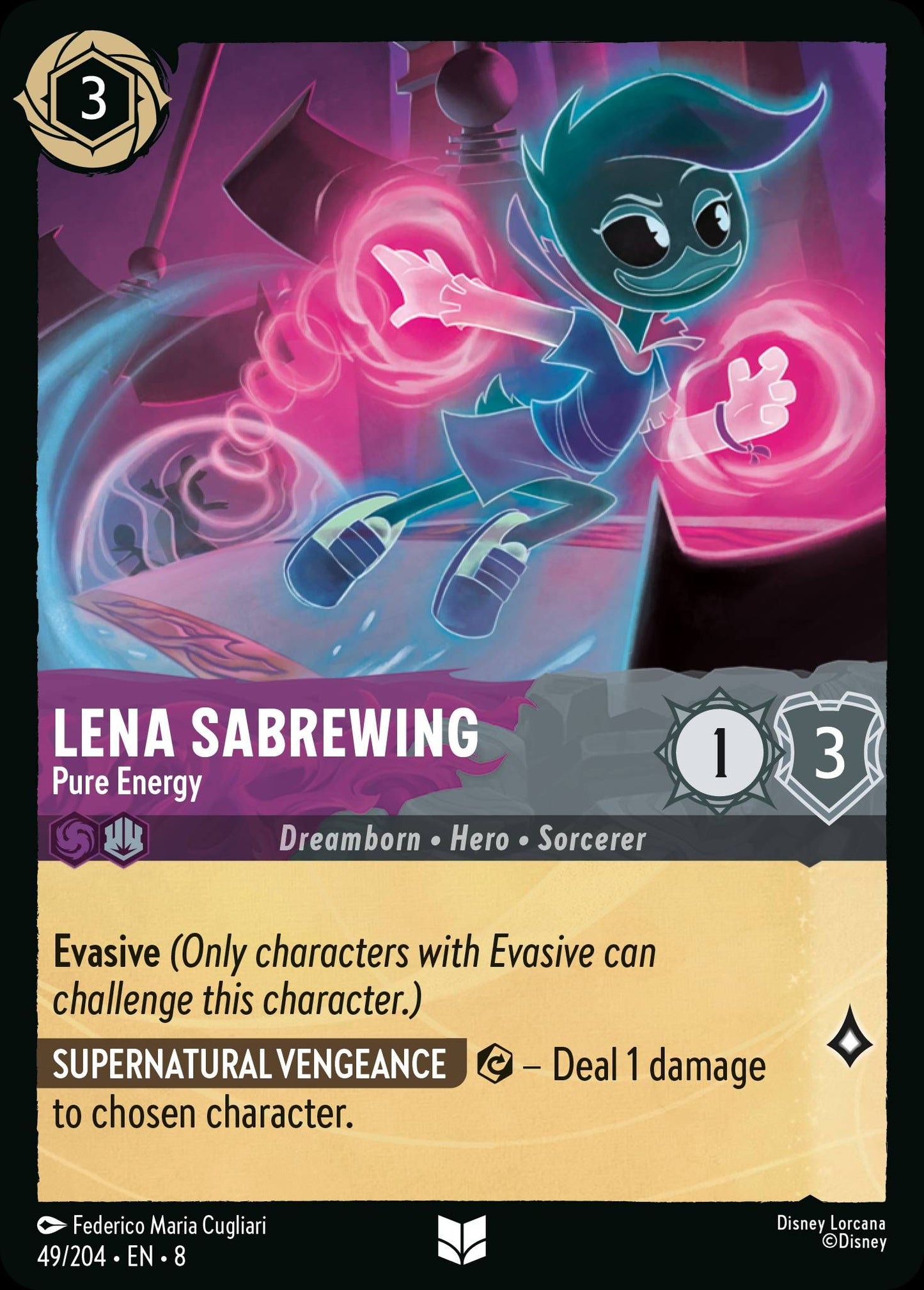 Lena Sabrewing, Pure Energy (8) #49 [EN/N] s/o