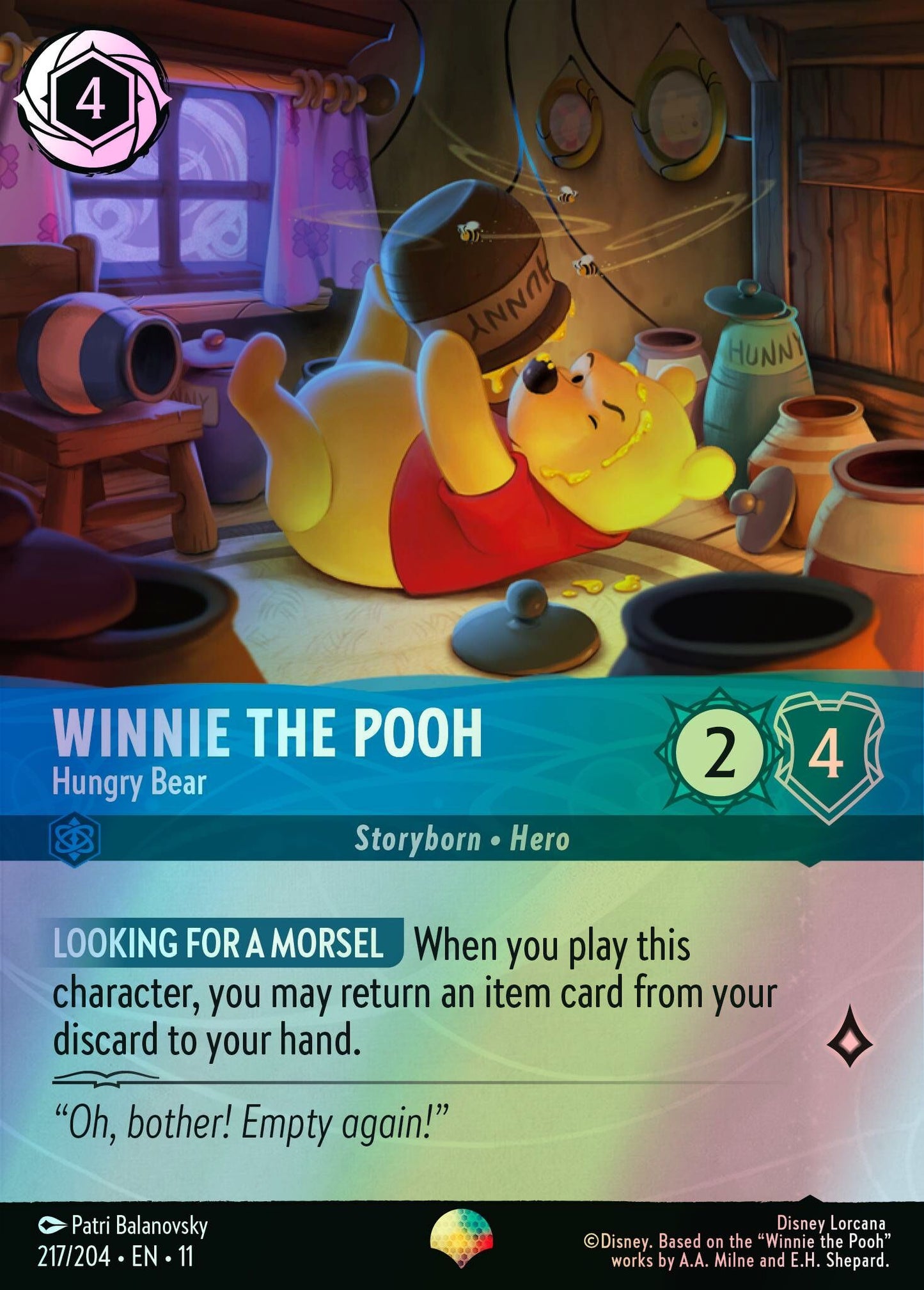 Winnie the Pooh, Hungry Bear (11) #217 [EN/F]