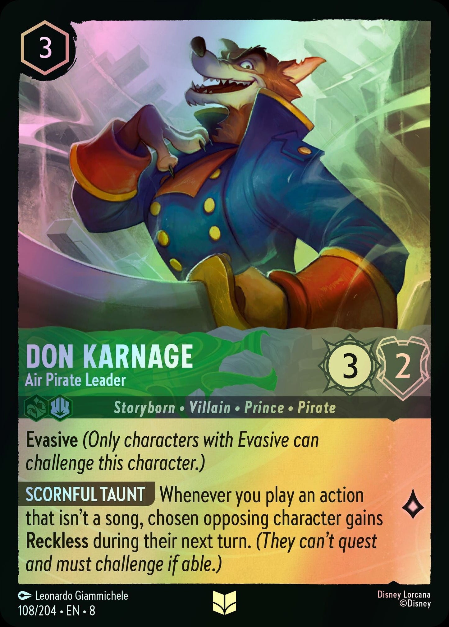 Don Karnage, Air Pirate Leader (8) #108 [EN/F] s/o