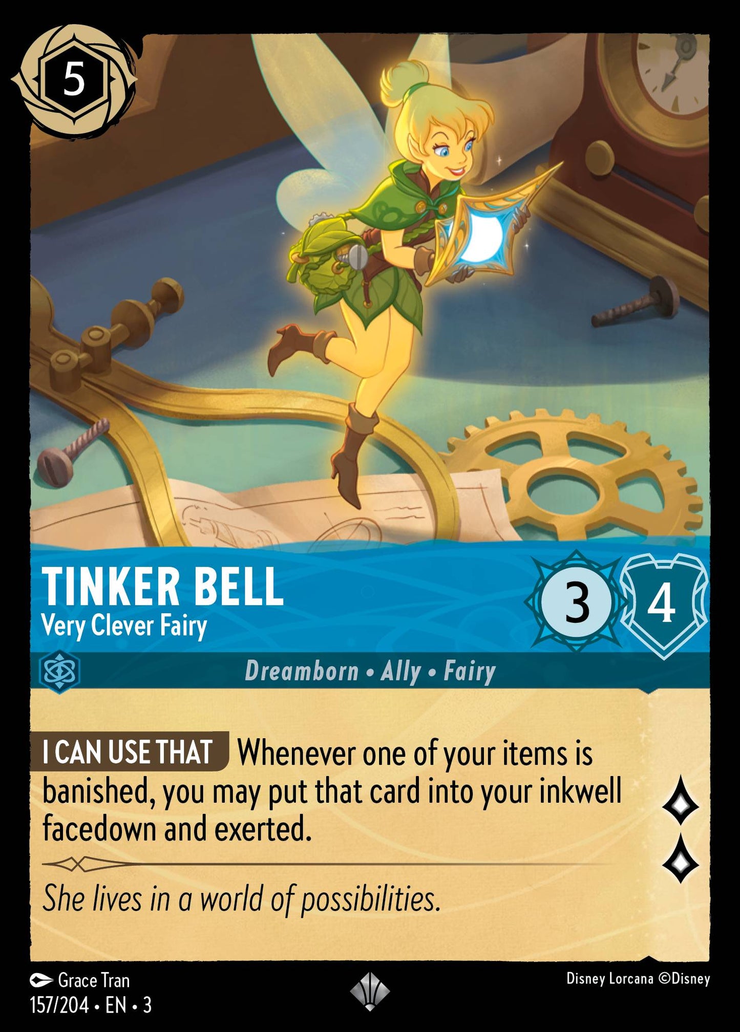 Tinker Bell, Very Clever Fairy (3) #157 [EN/N] s/o