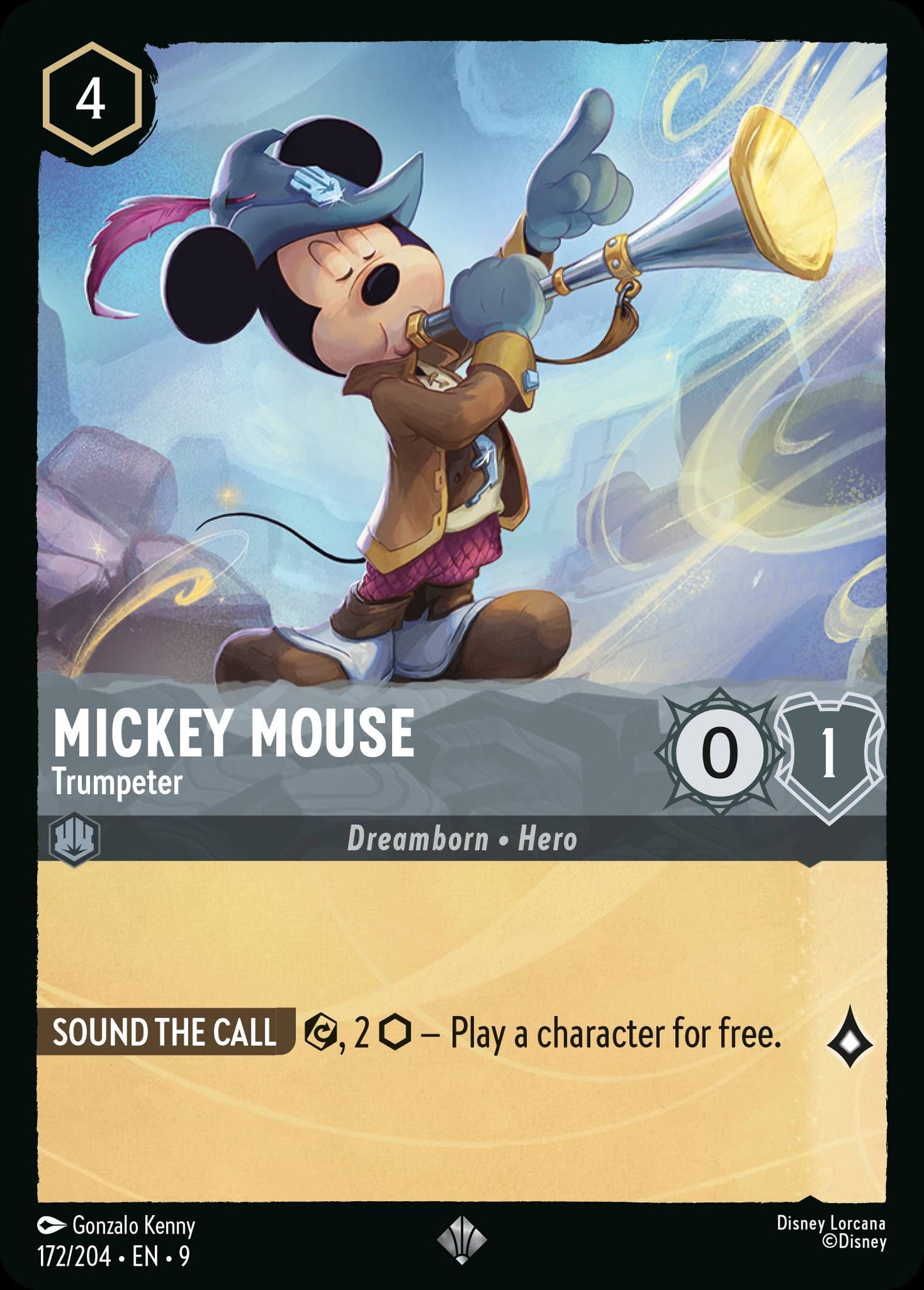 Mickey Mouse, Trumpeter (9) #172 [EN/N] s/o