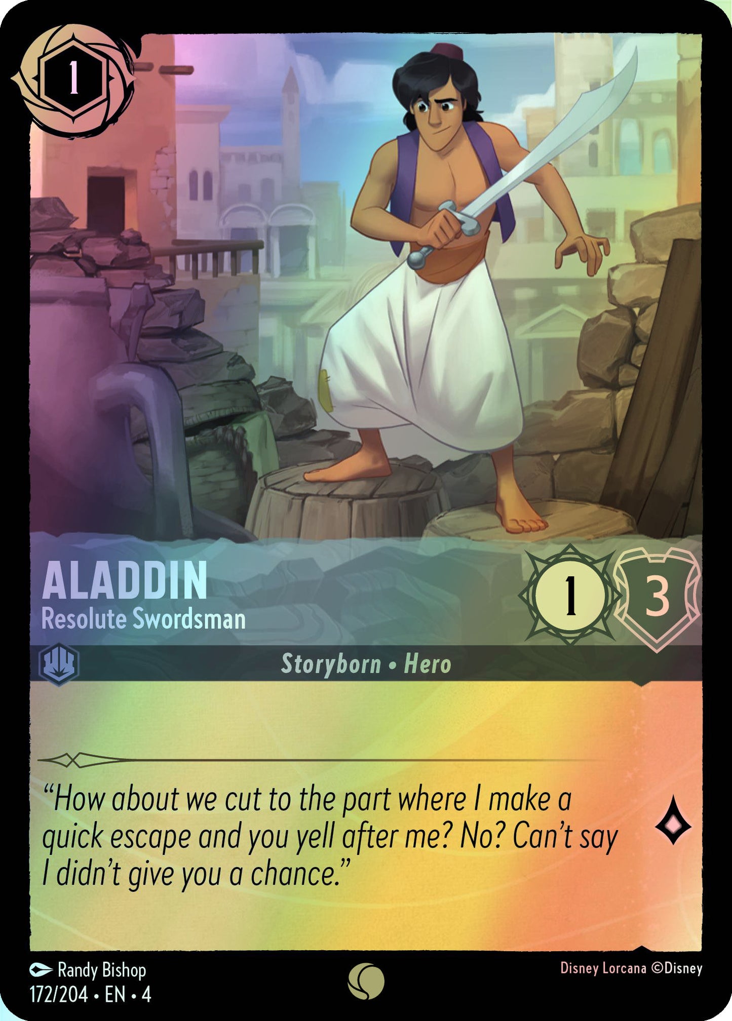 Aladdin, Resolute Swordsman (4) #172 [EN/F] s/o