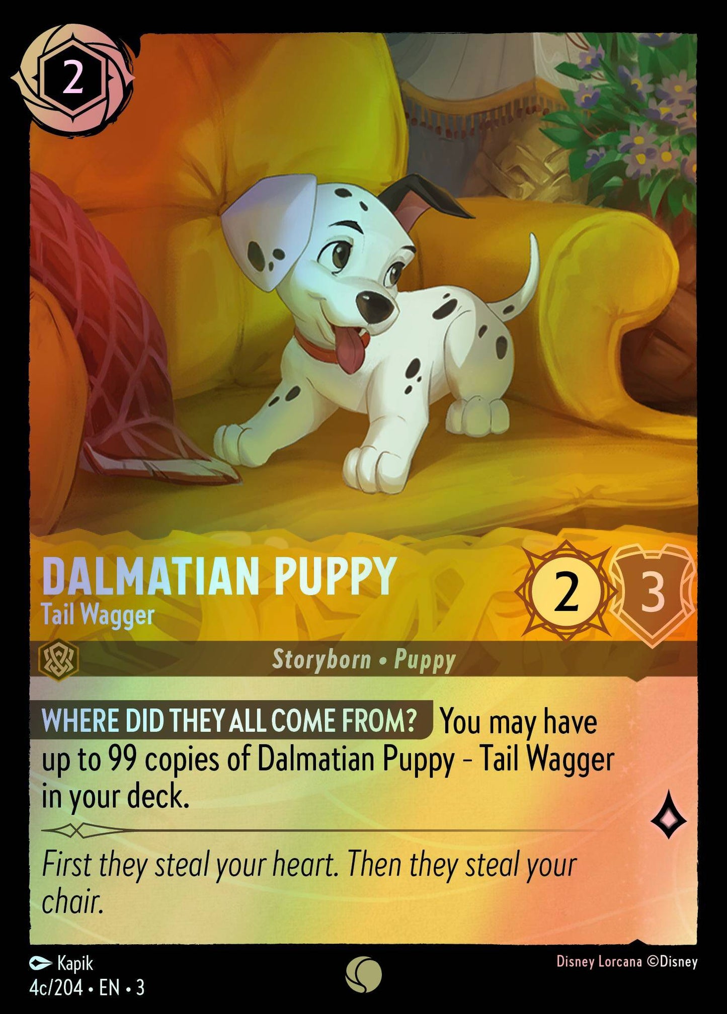 Dalmatian Puppy, Tail Wagger (3) #4c [EN/F] s/o