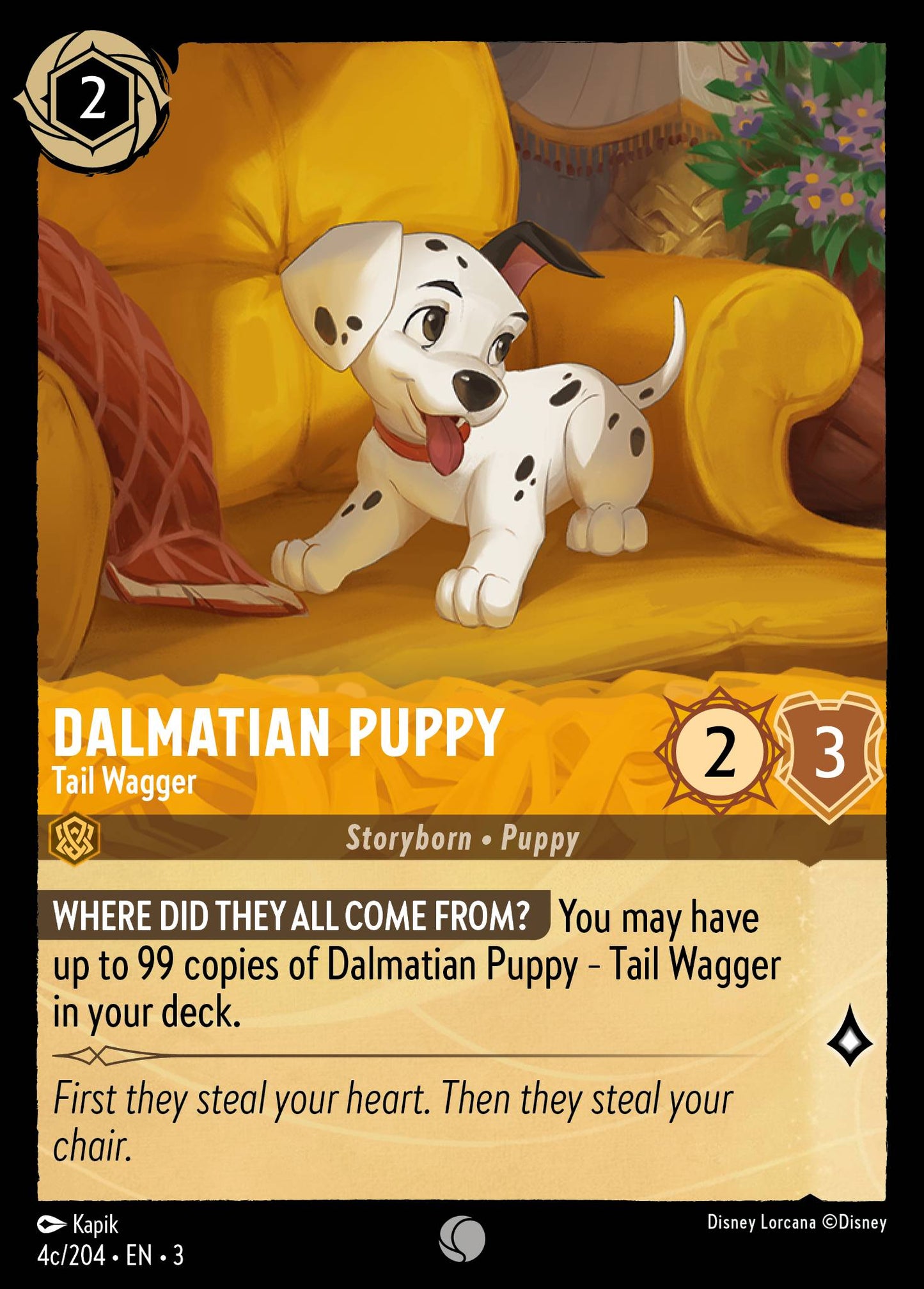 Dalmatian Puppy, Tail Wagger (3) #4c [EN/N] s/o