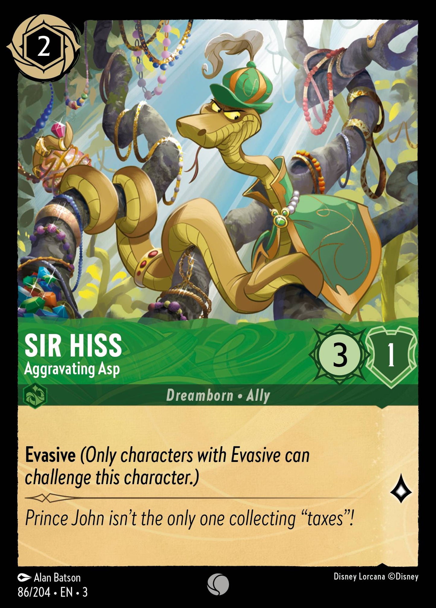 Sir Hiss, Aggravating Asp (3) #86 [EN/N] s/o