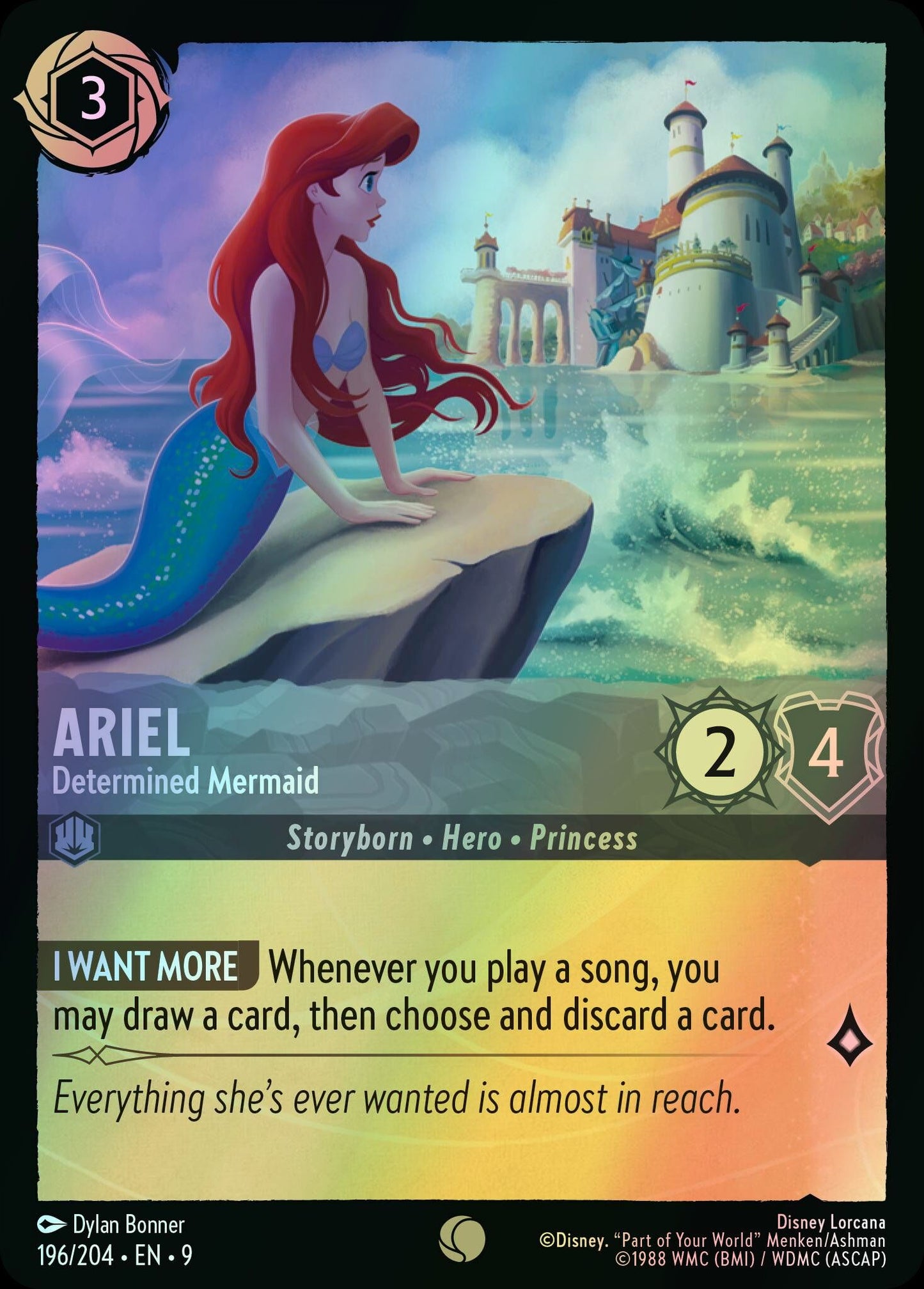 Ariel, Determined Mermaid (9) #196 [EN/F] s/o