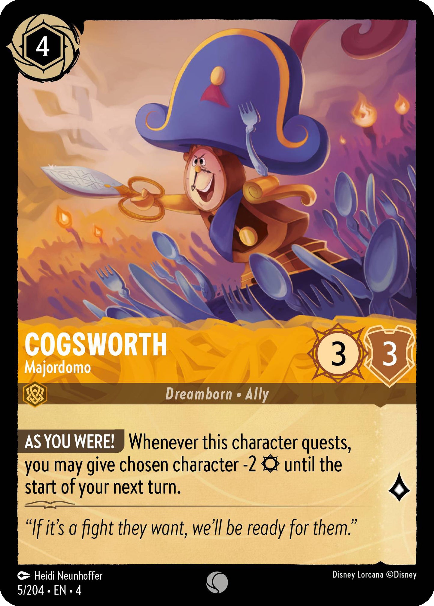 Cogsworth, Majordomo (4) #5 [EN/N] s/o