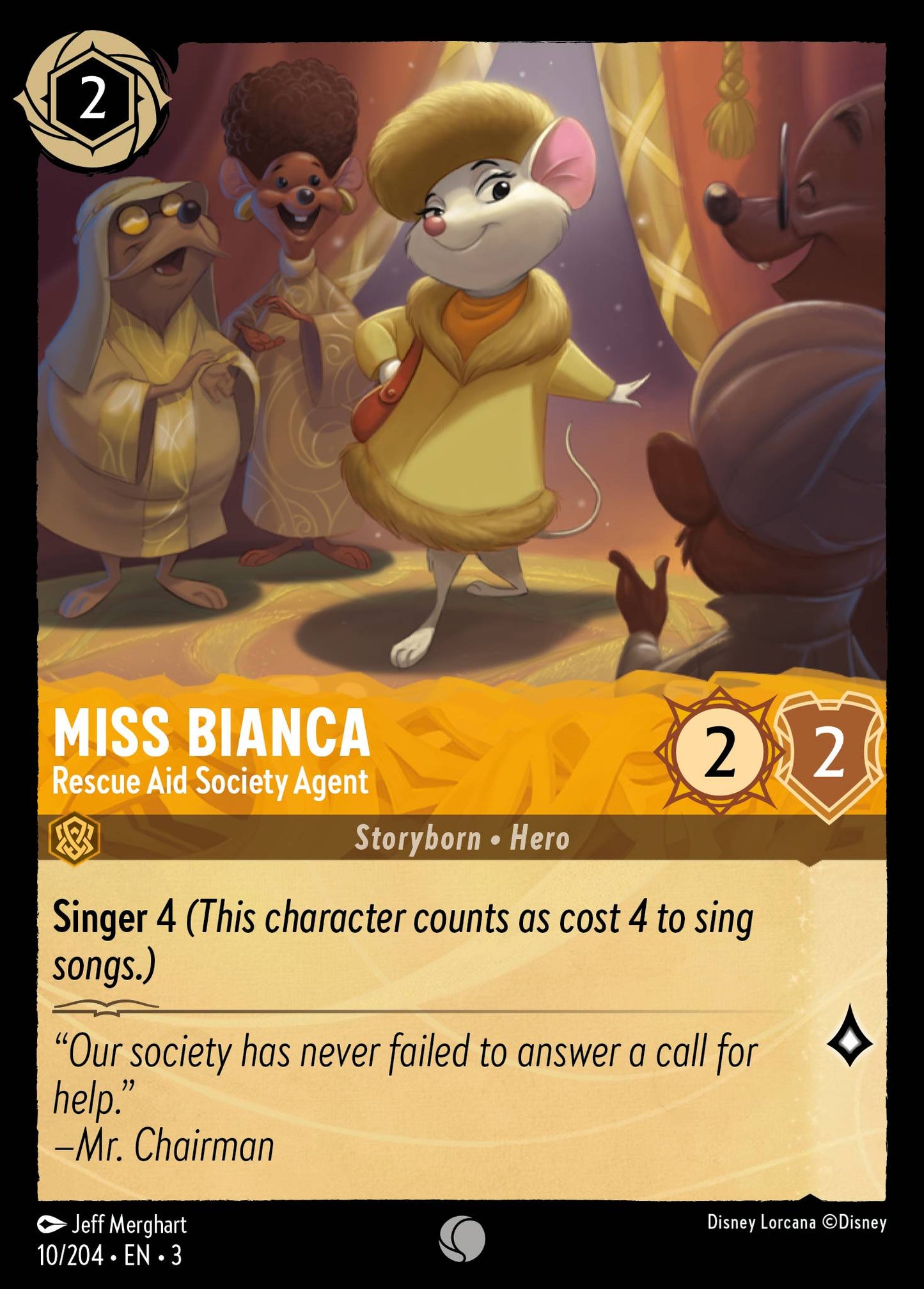Miss Bianca, Rescue Aid Society Agent (3) #10 [EN/N] s/o