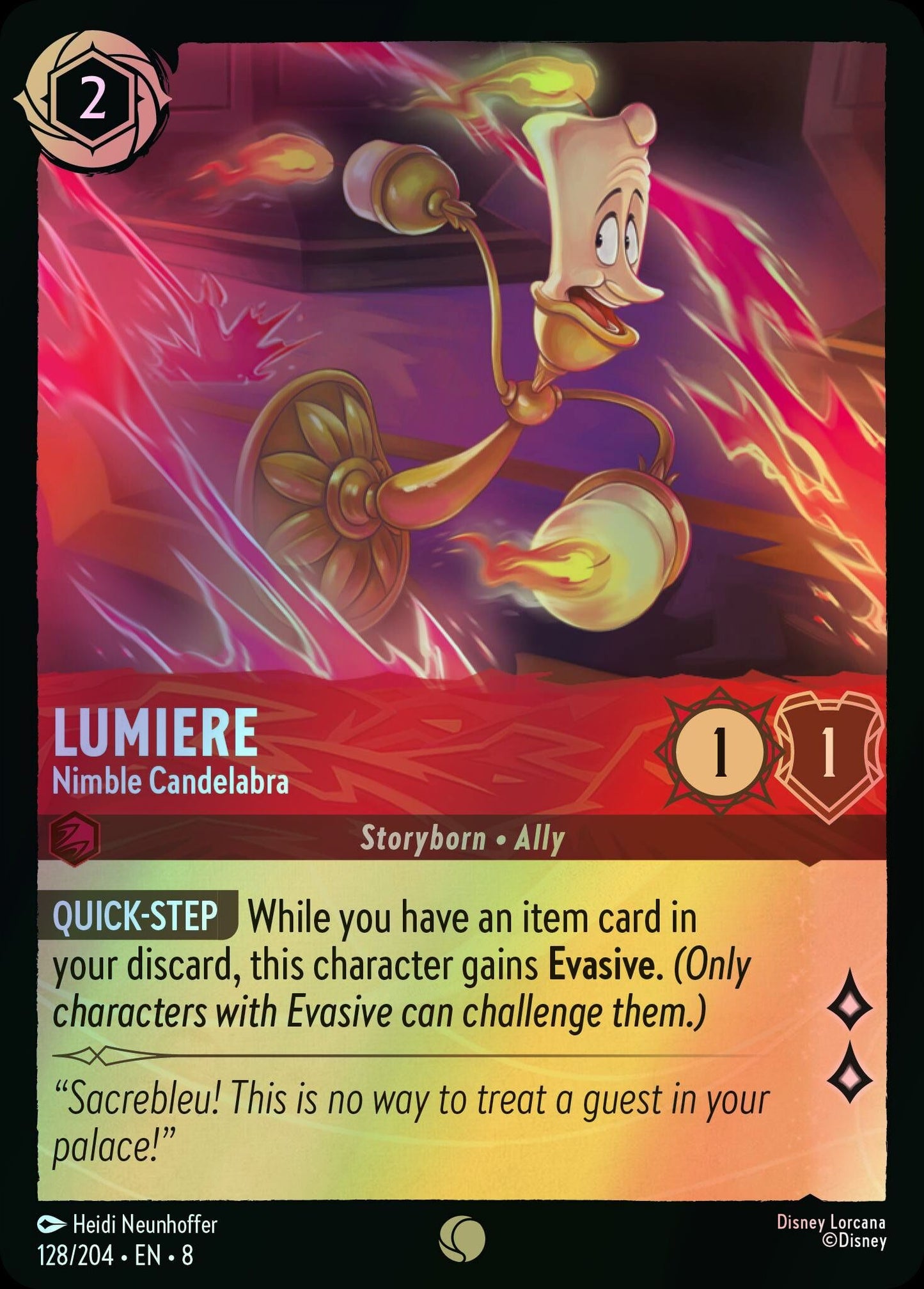 Lumiere, Nimble Candelabra (8) #128 [EN/F] s/o