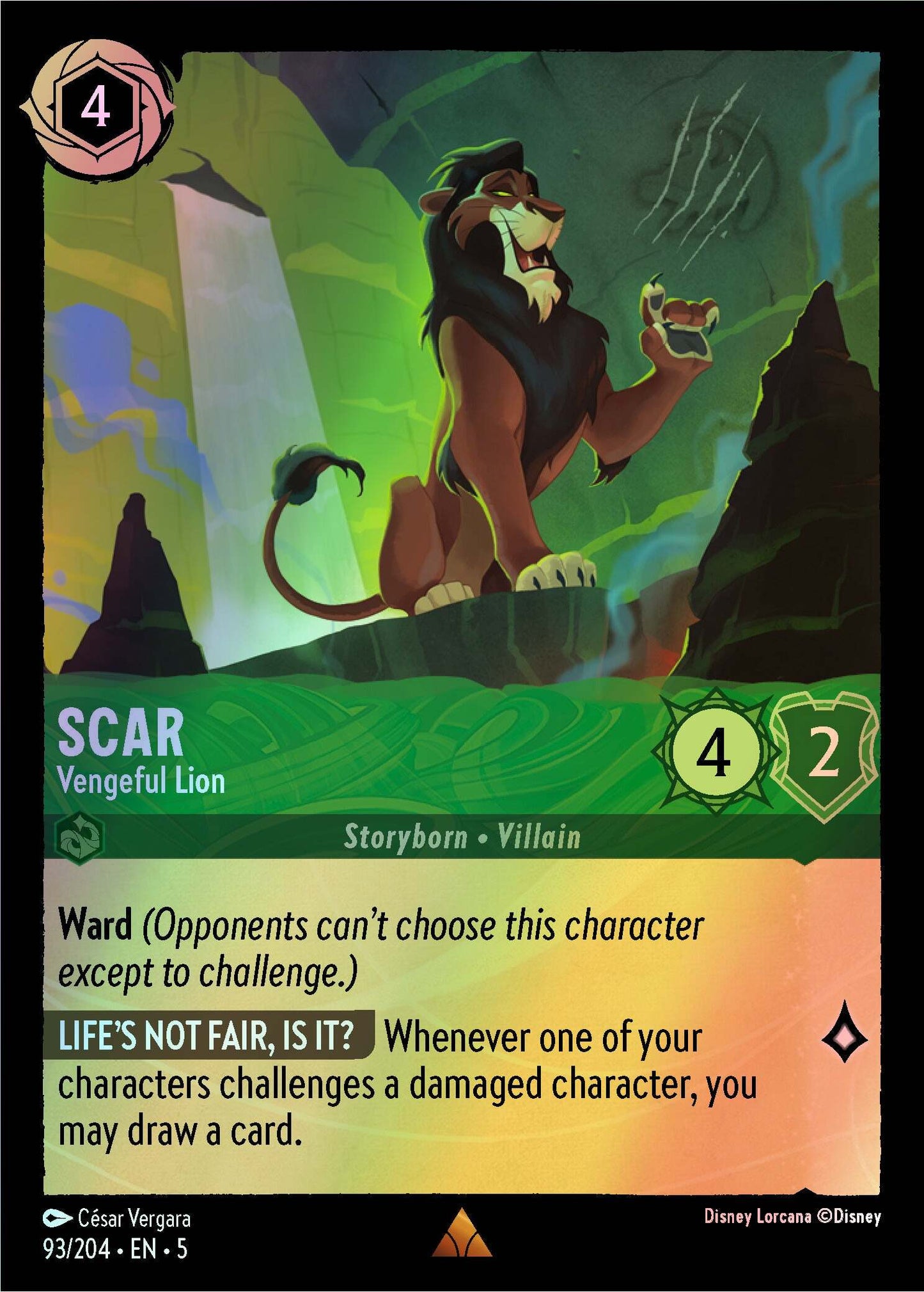 Scar, Vengeful Lion (5) #93 [EN/F] s/o