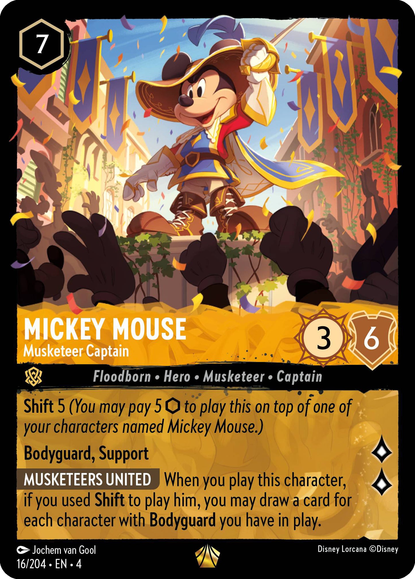 Mickey Mouse, Musketeer Captain (4) #16 [EN/N] s/o