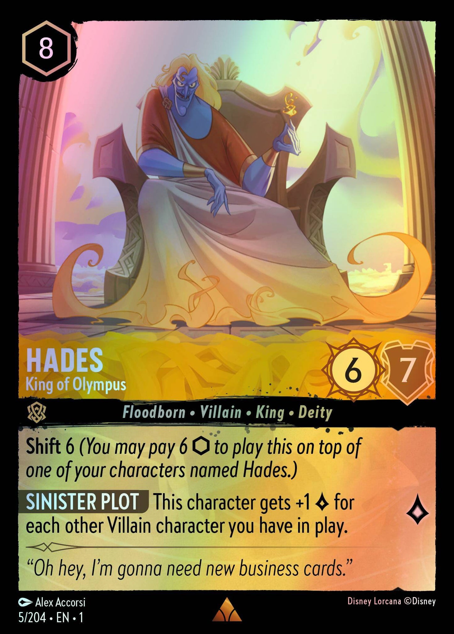 Hades, King of Olympus (1) #5 [EN/F] s/o