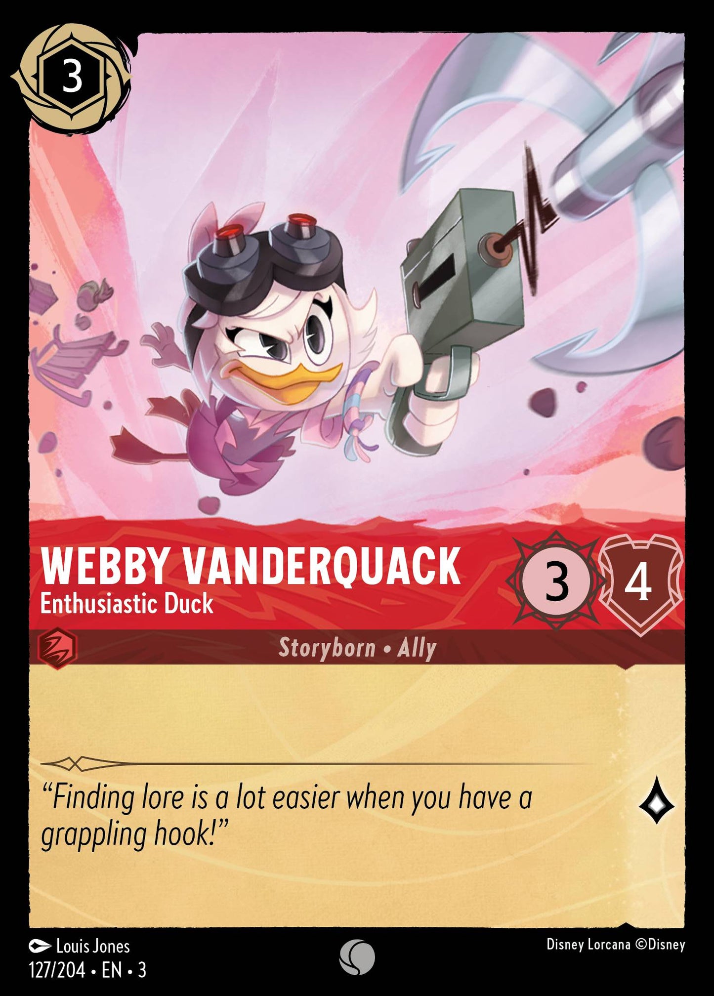 Webby Vanderquack, Enthusiastic Duck (3) #127 [EN/N] s/o