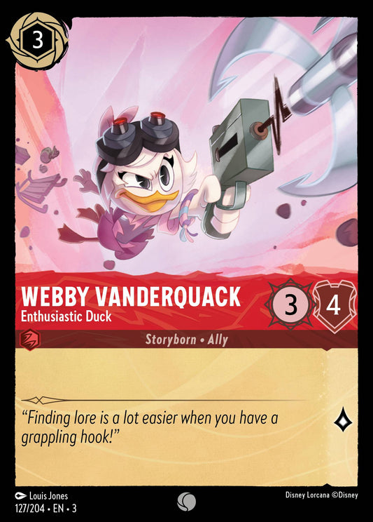 Webby Vanderquack, Enthusiastic Duck (3) #127 [EN/N] s/o