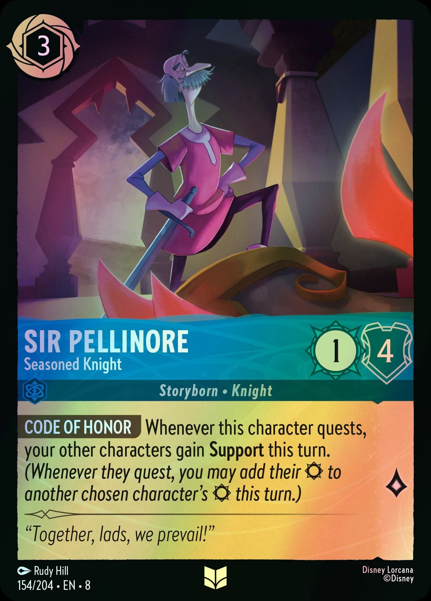 Sir Pellinore, Seasoned Knight (8) #154 [EN/F] s/o