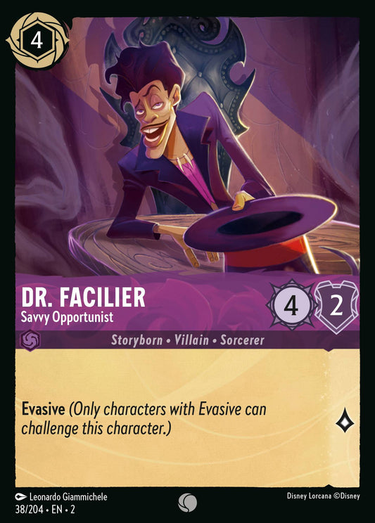 Dr. Facilier, Savvy Opportunist (2) #38 [EN/N] s/o
