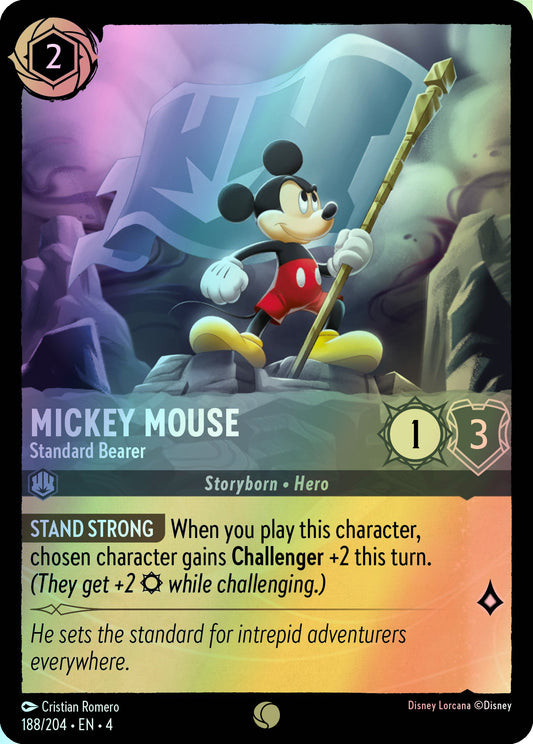 Mickey Mouse, Standard Bearer (4) #188 [EN/F] s/o