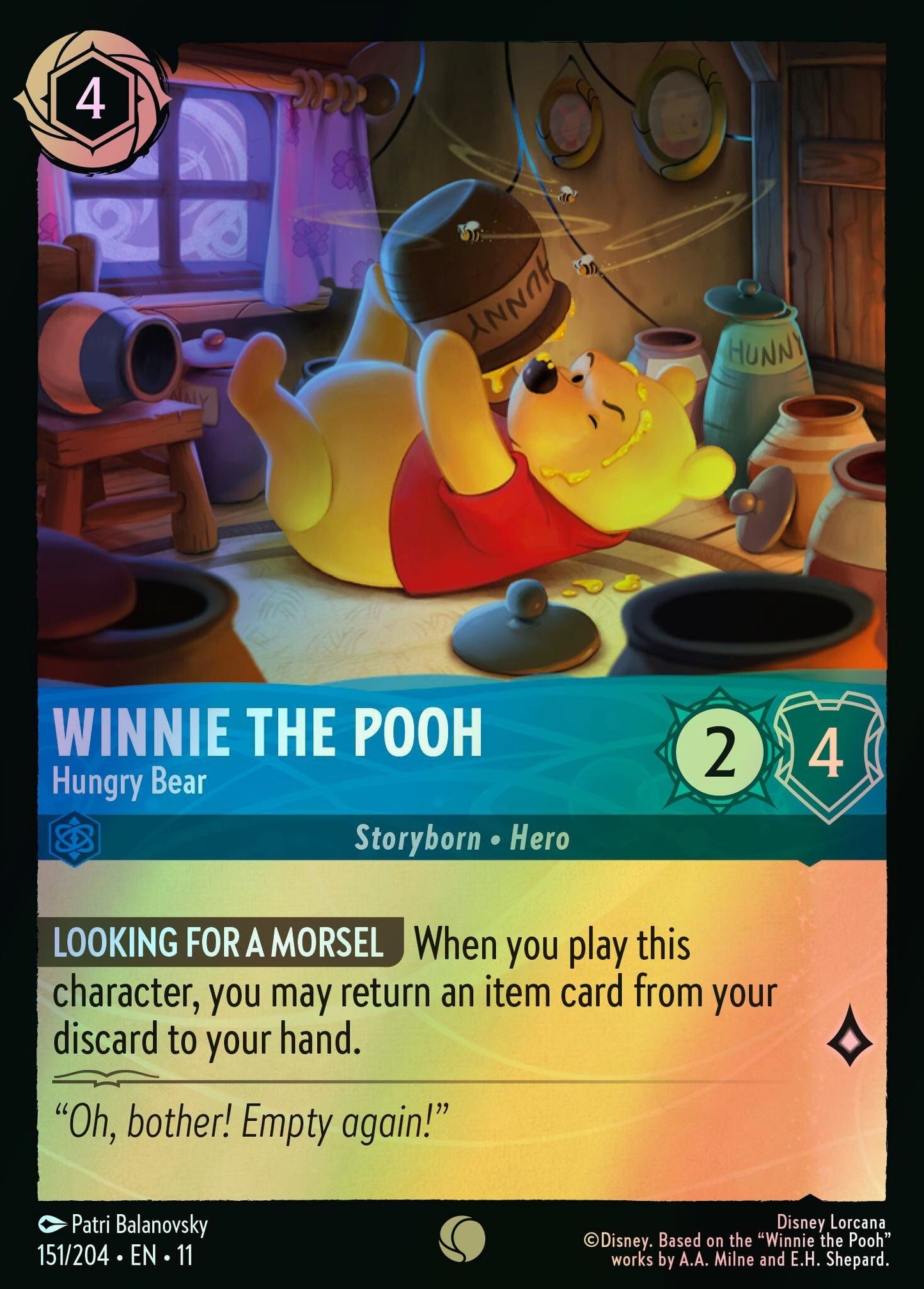 Winnie the Pooh, Hungry Bear (11) #151 [EN/F]