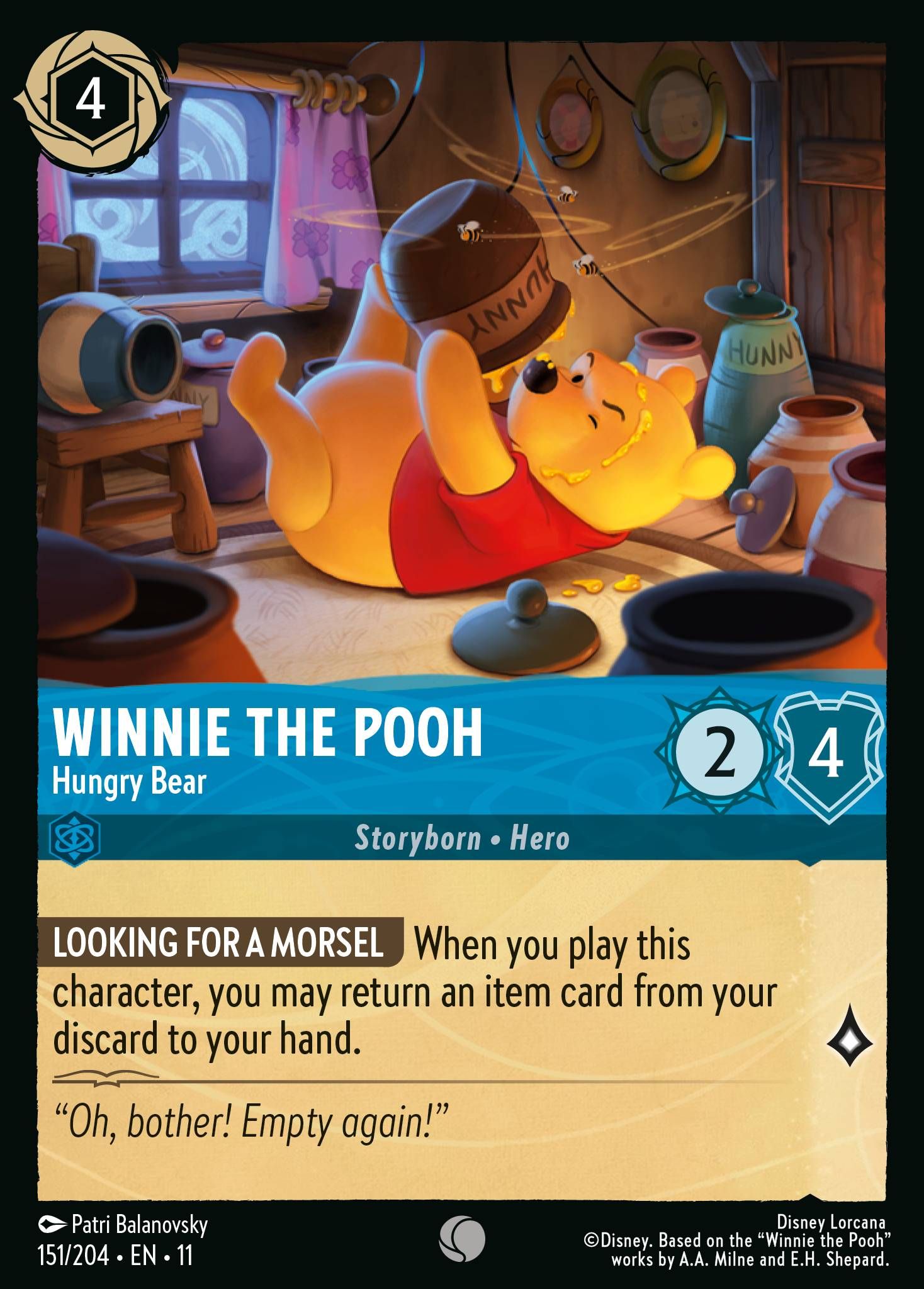 Winnie the Pooh, Hungry Bear (11) #151 [EN/N]
