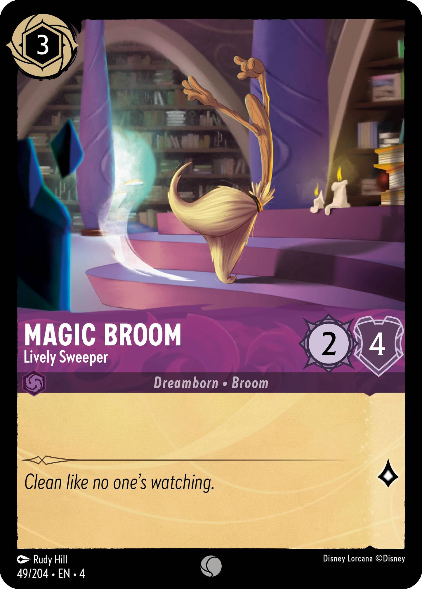 Magic Broom, Lively Sweeper (4) #49 [EN/N]