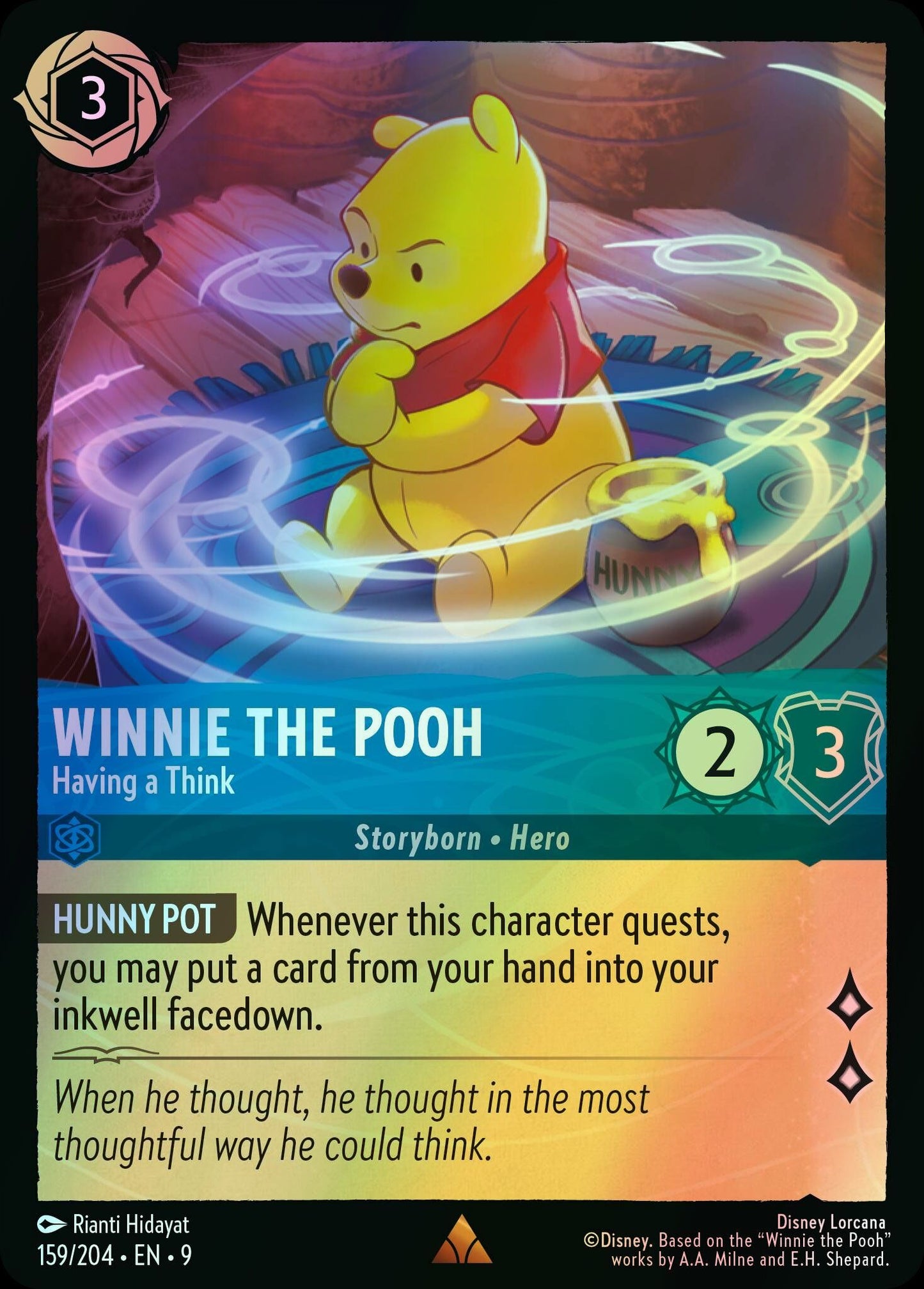 Winnie the Pooh, Having a Think (9) #159 [EN/F] s/o