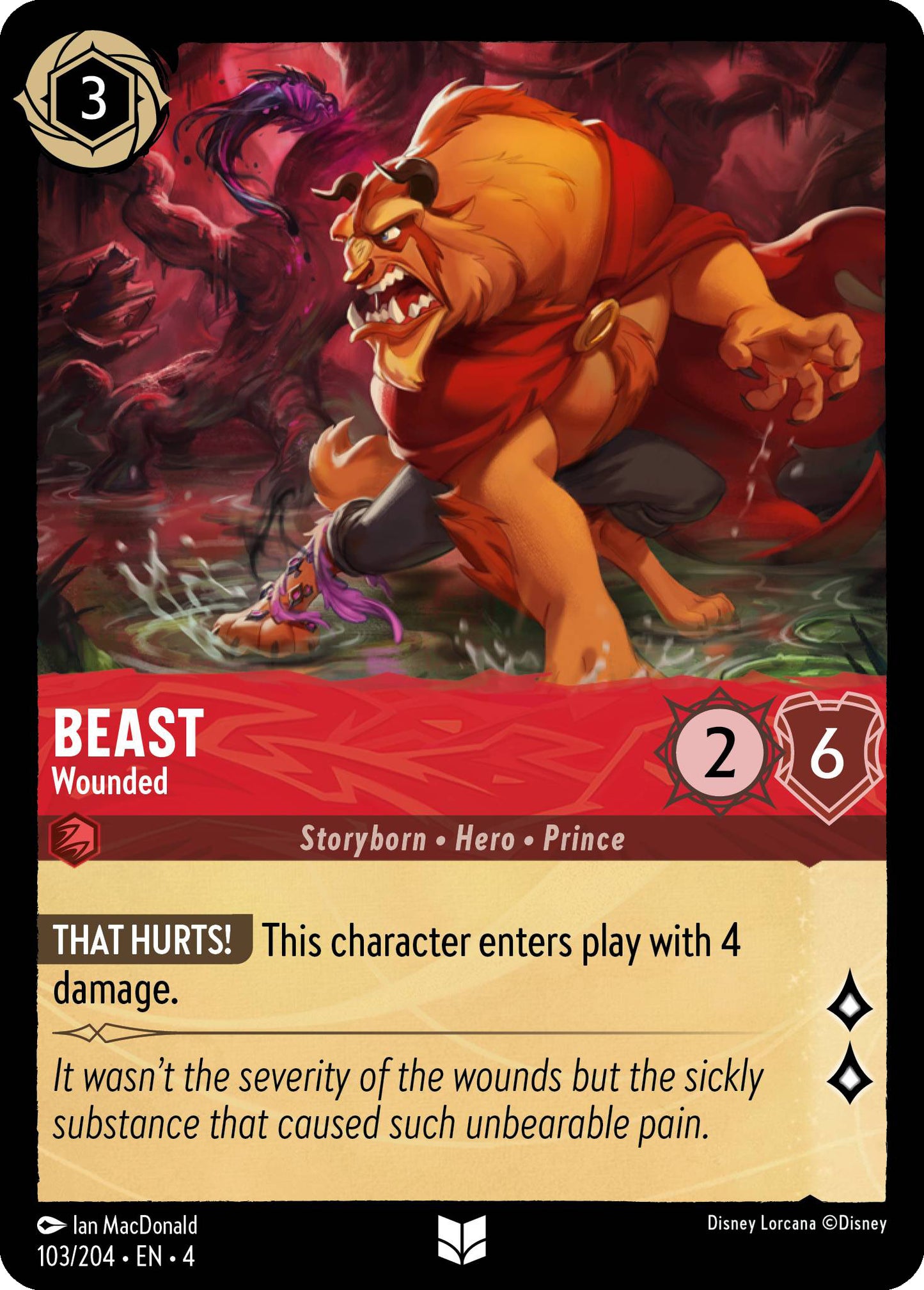 Beast, Wounded (4) #103 [EN/N] s/o