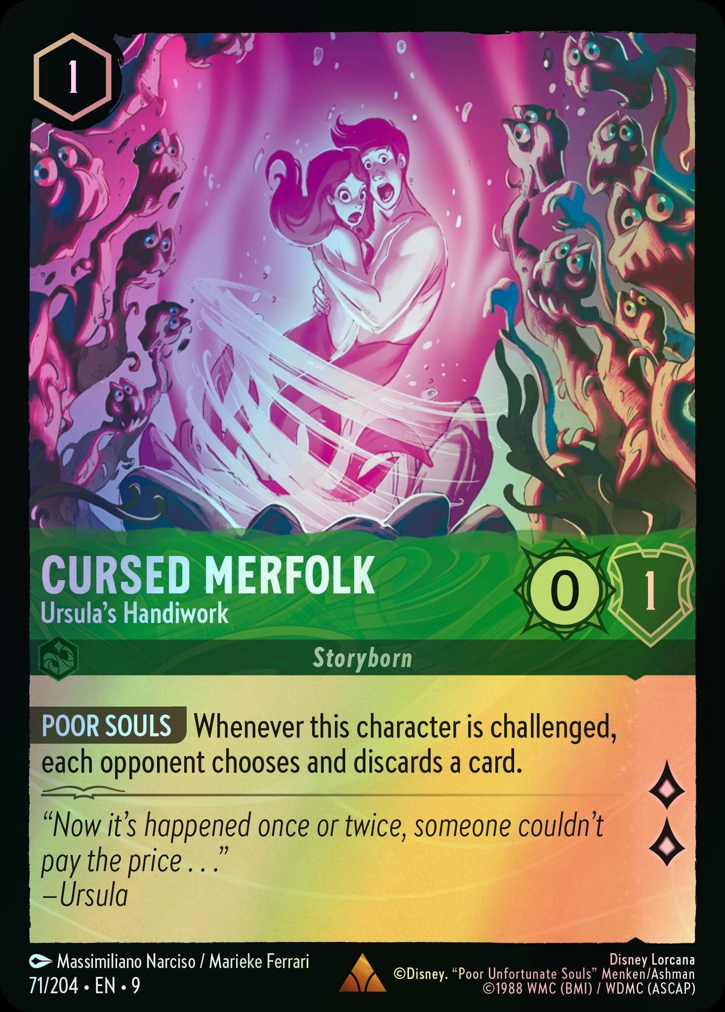 Cursed Merfolk, Ursula's Handiwork (9) #71 [EN/F] s/o