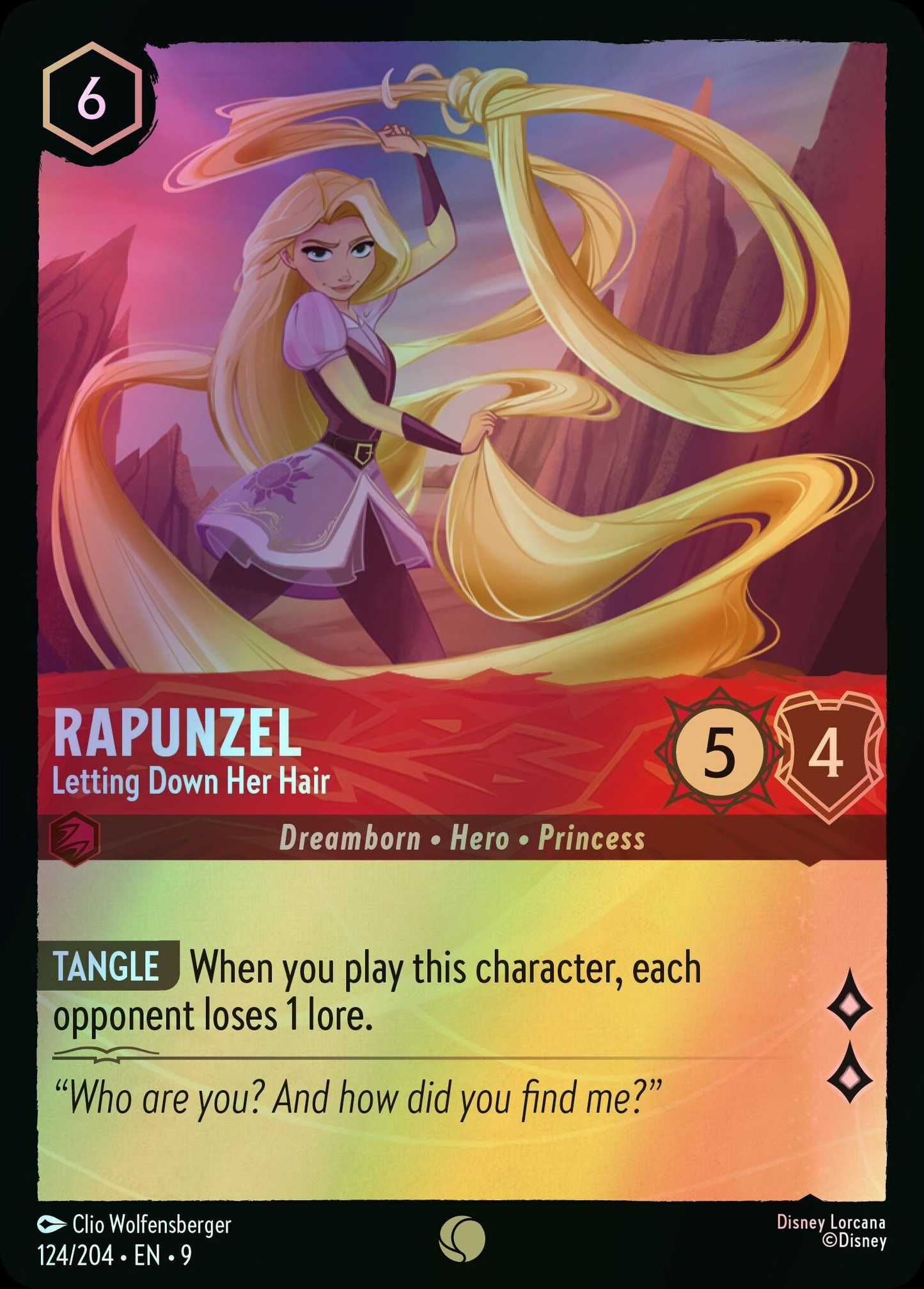 Rapunzel, Letting Down Her Hair (9) #124 [EN/F]