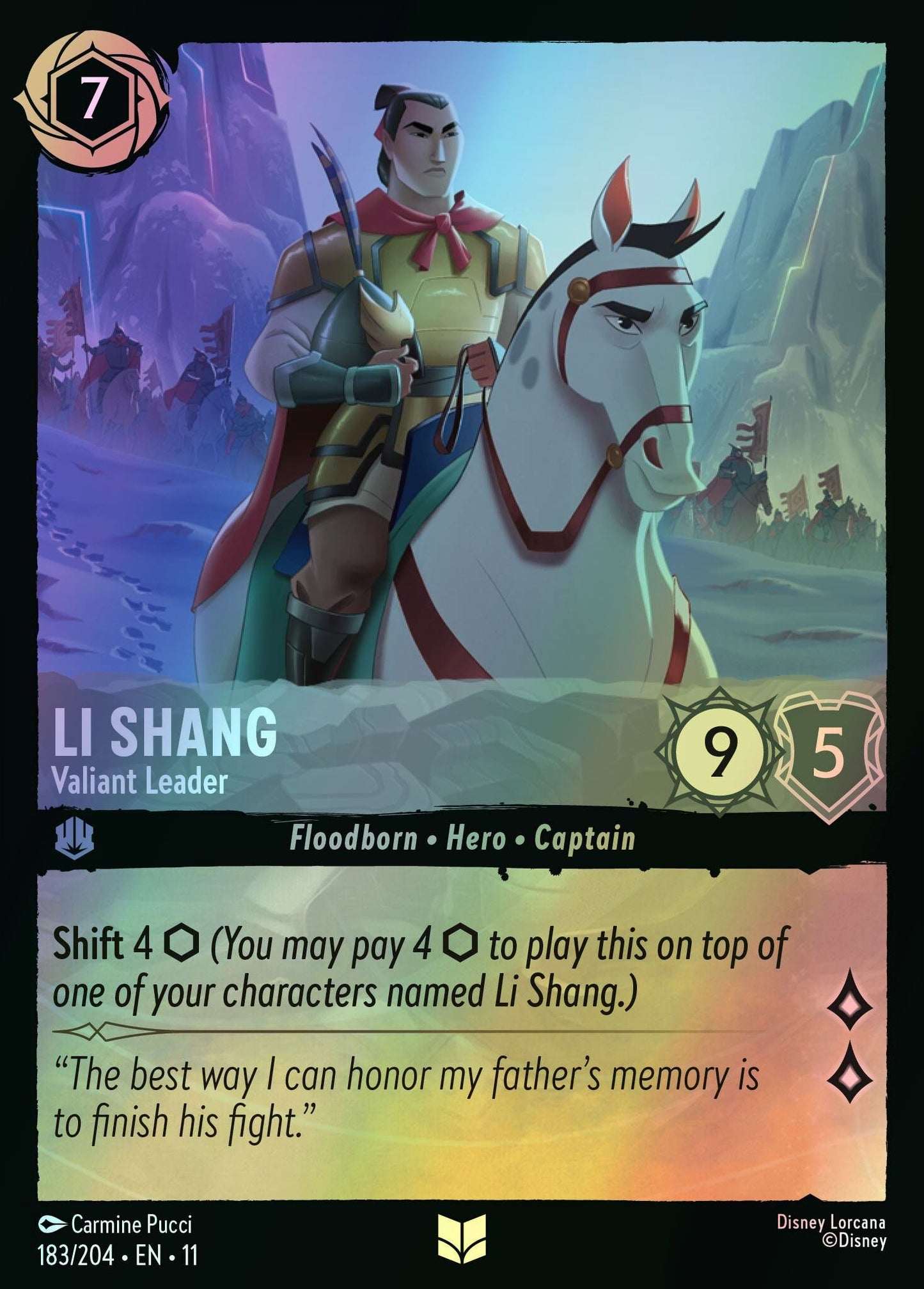 Li Shang, Valiant Leader (11) #183 [EN/F]