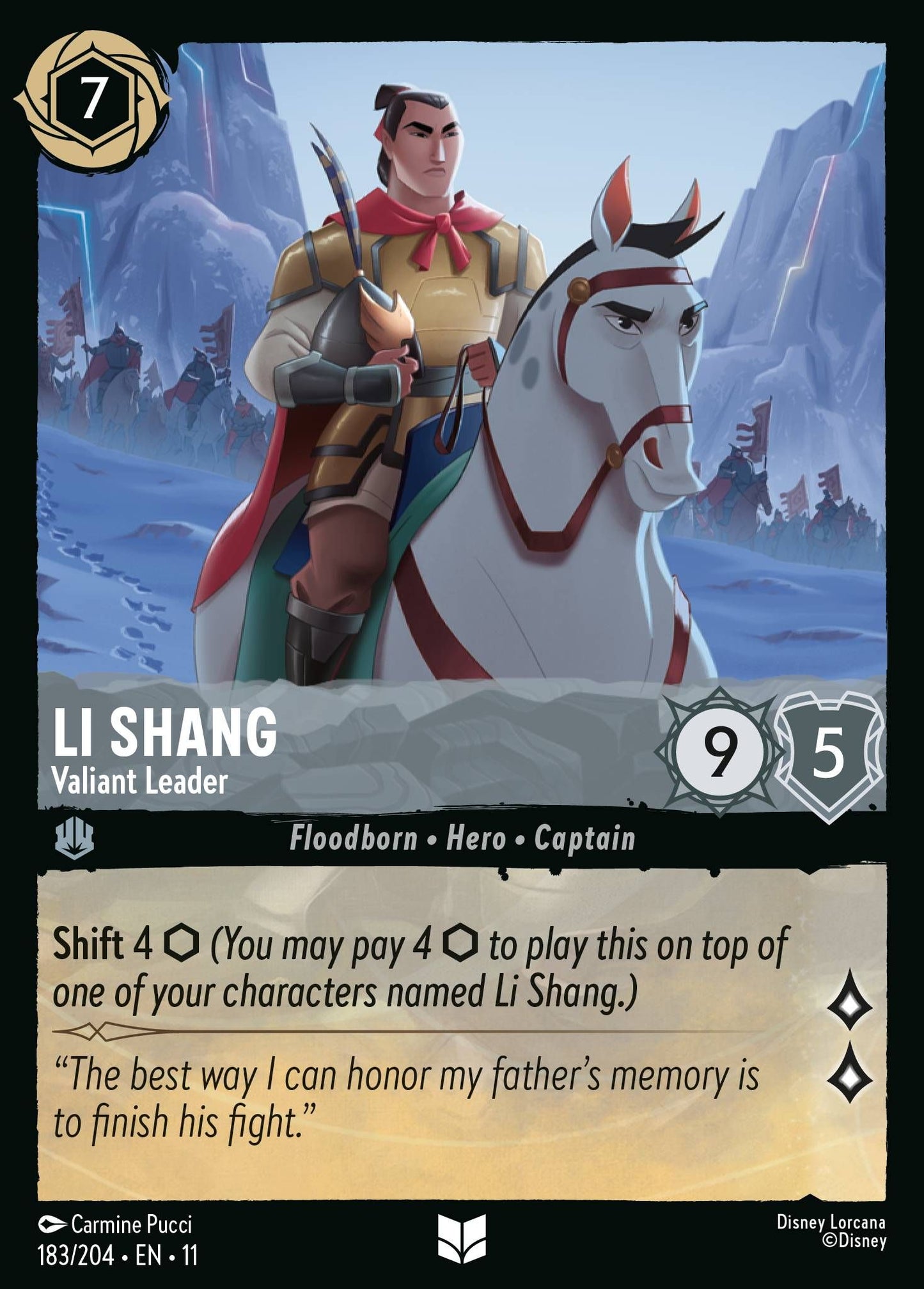 Li Shang, Valiant Leader (11) #183 [EN/N]