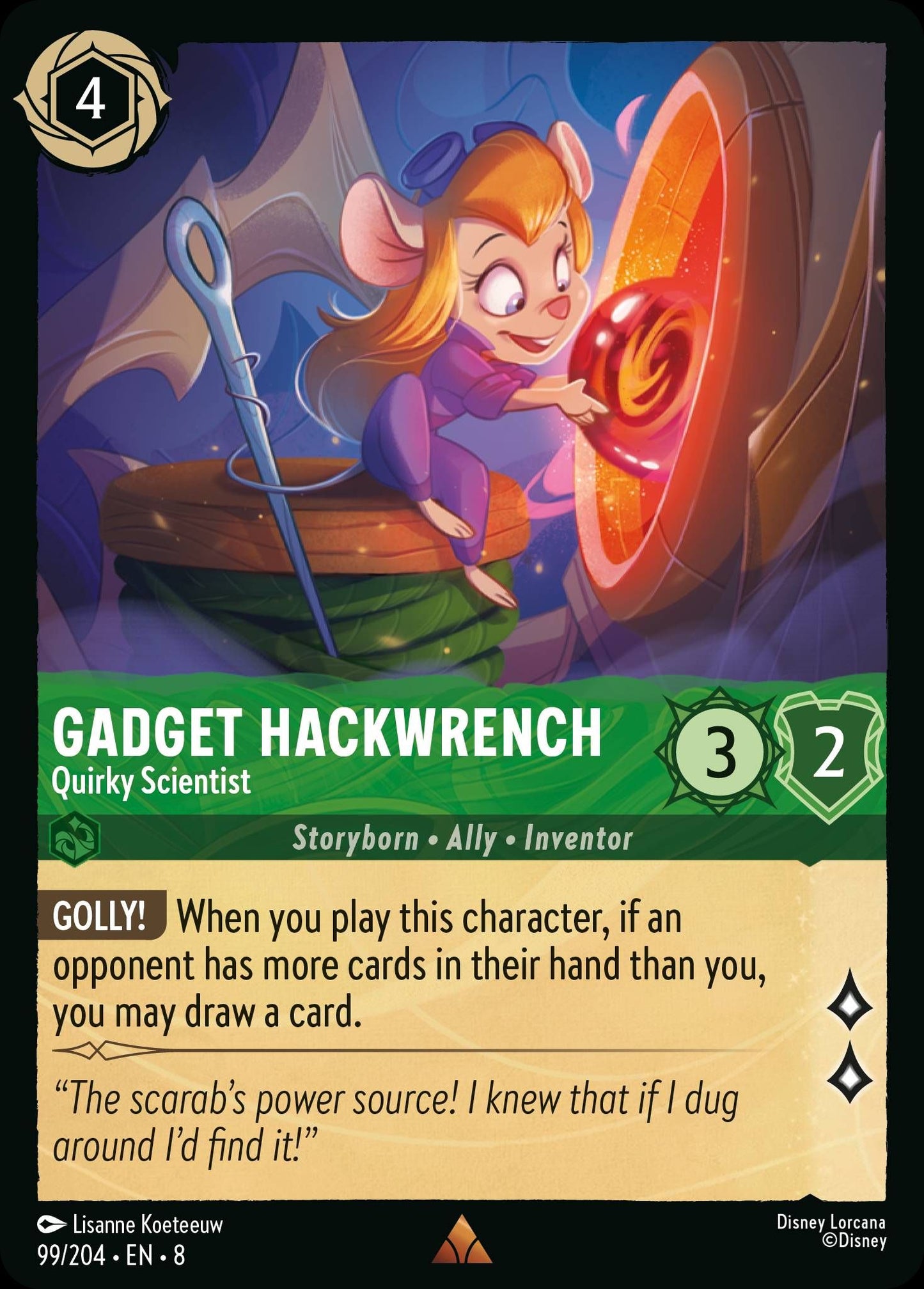 Gadget Hackwrench, Quirky Scientist (8) #99 [EN/N] s/o