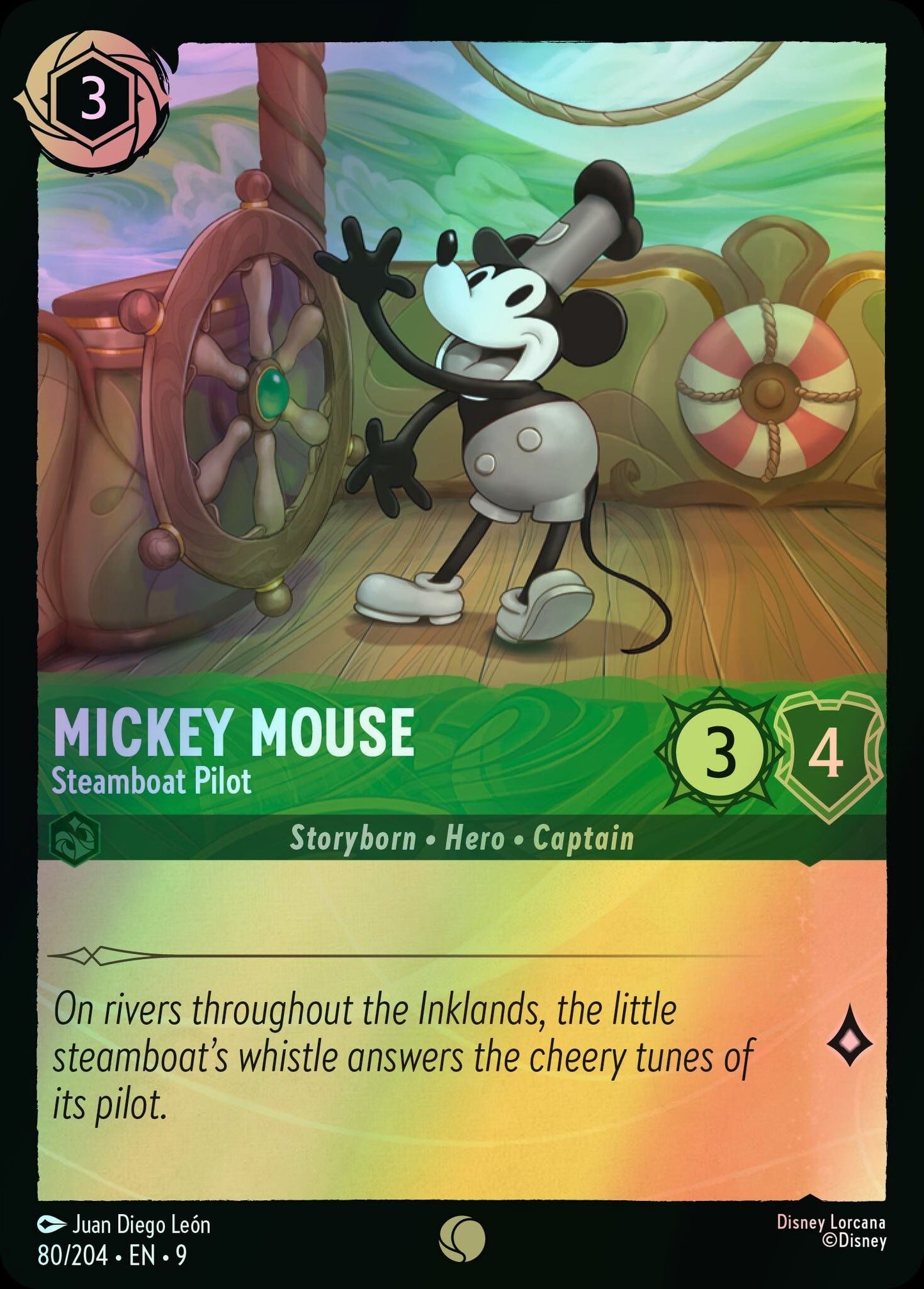 Mickey Mouse, Steamboat Pilot (9) #80 [EN/F] s/o