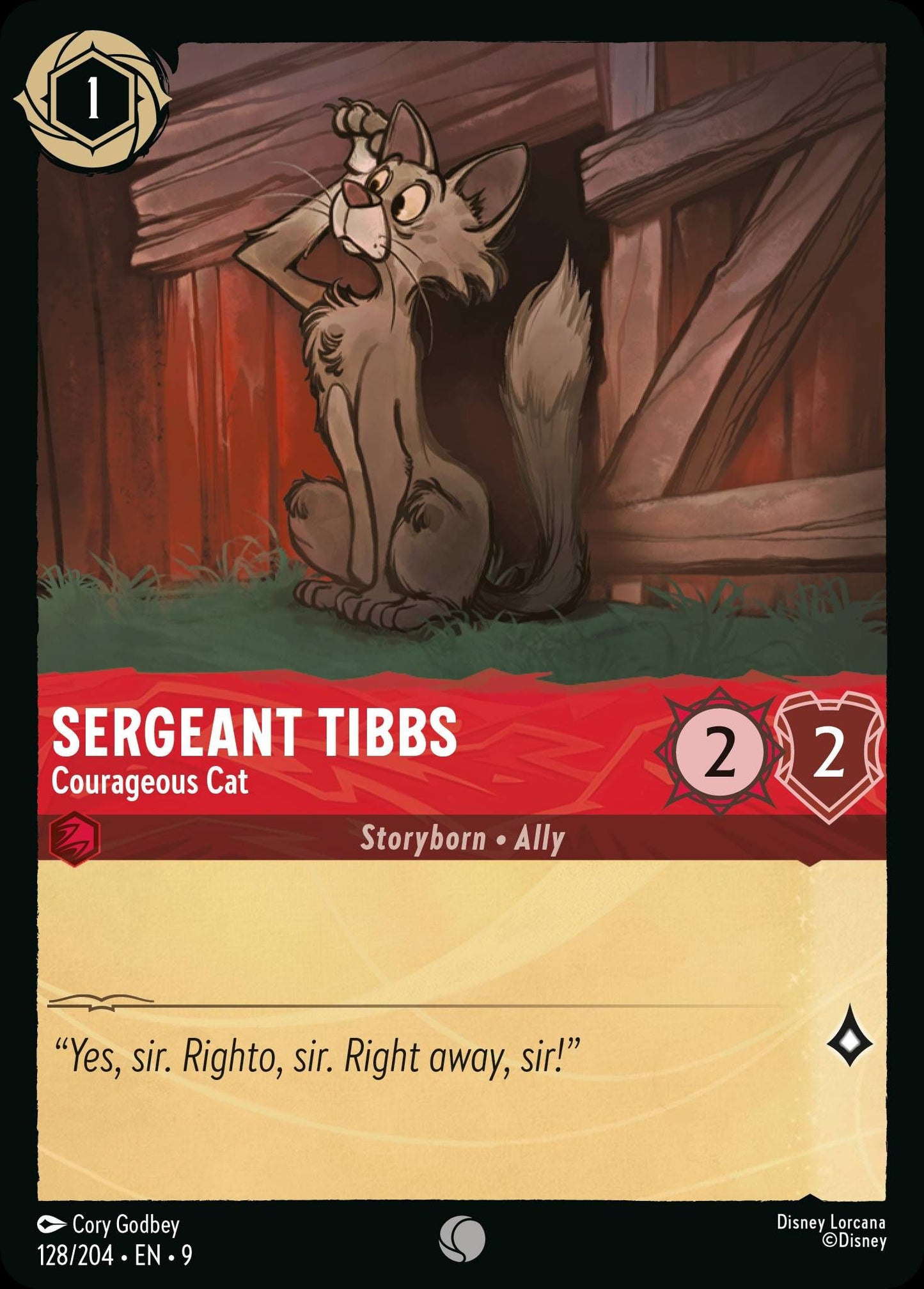 Sergeant Tibbs, Courageous Cat (9) #128 [EN/N]