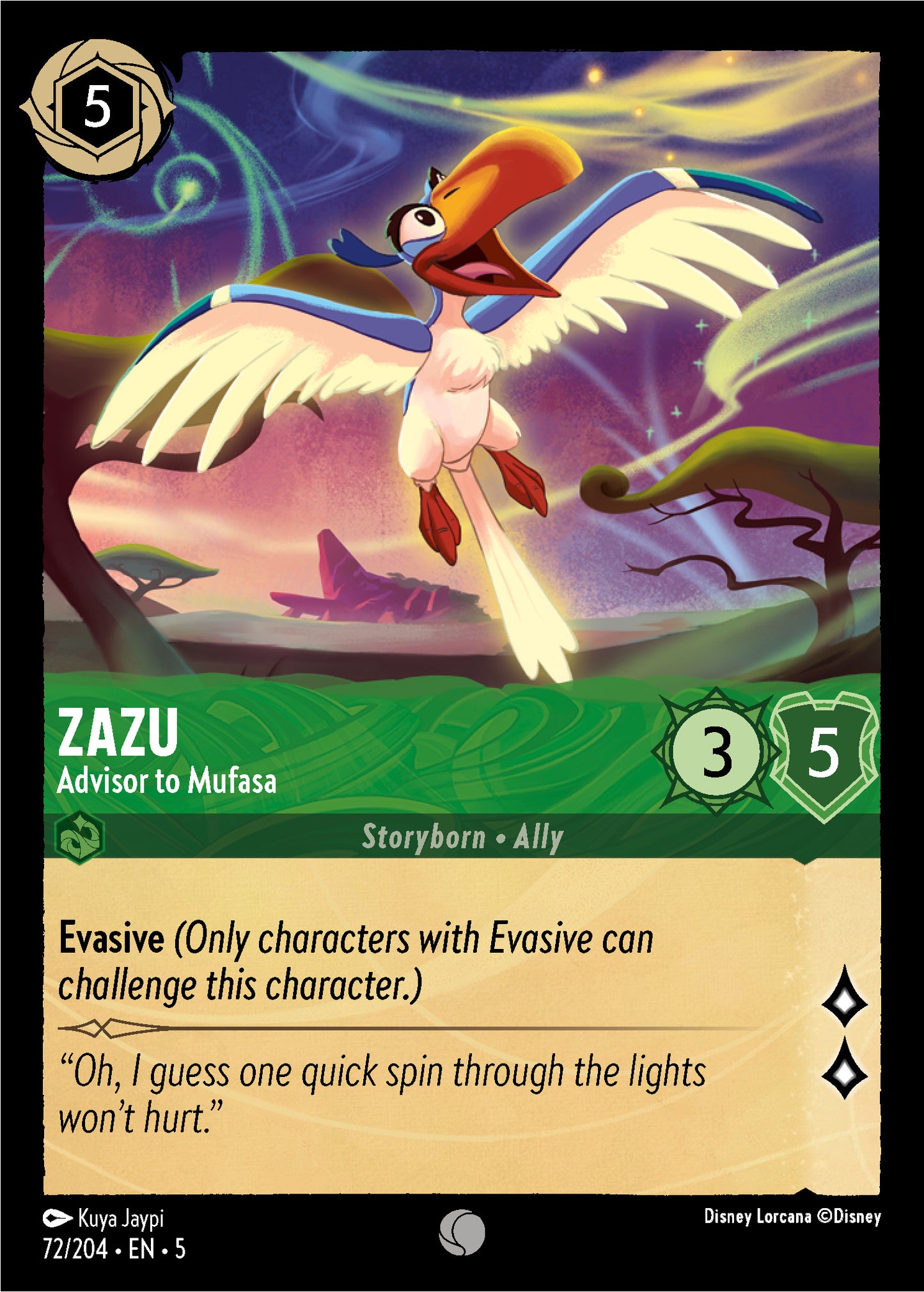 Zazu, Advisor to Mufasa (5) #72 [EN/N] s/o