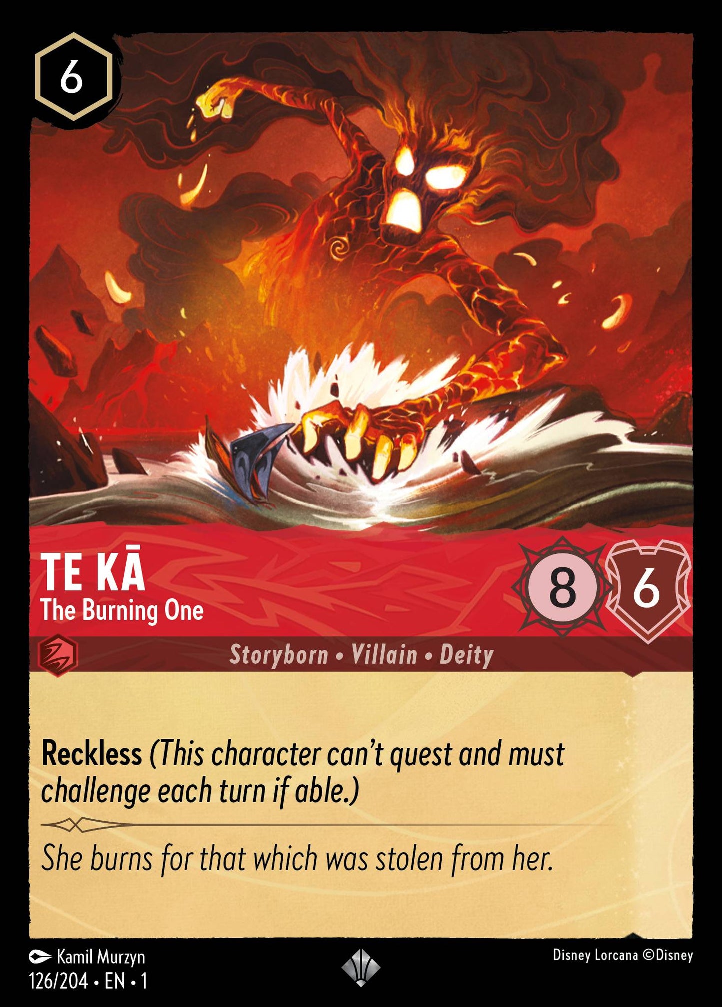 Te Kā, The Burning One (1) #126 [EN/N] s/o